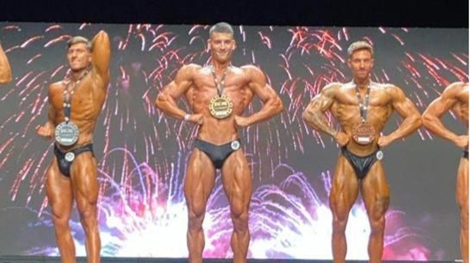 Rubén García Macía en el campeonato de culturismo