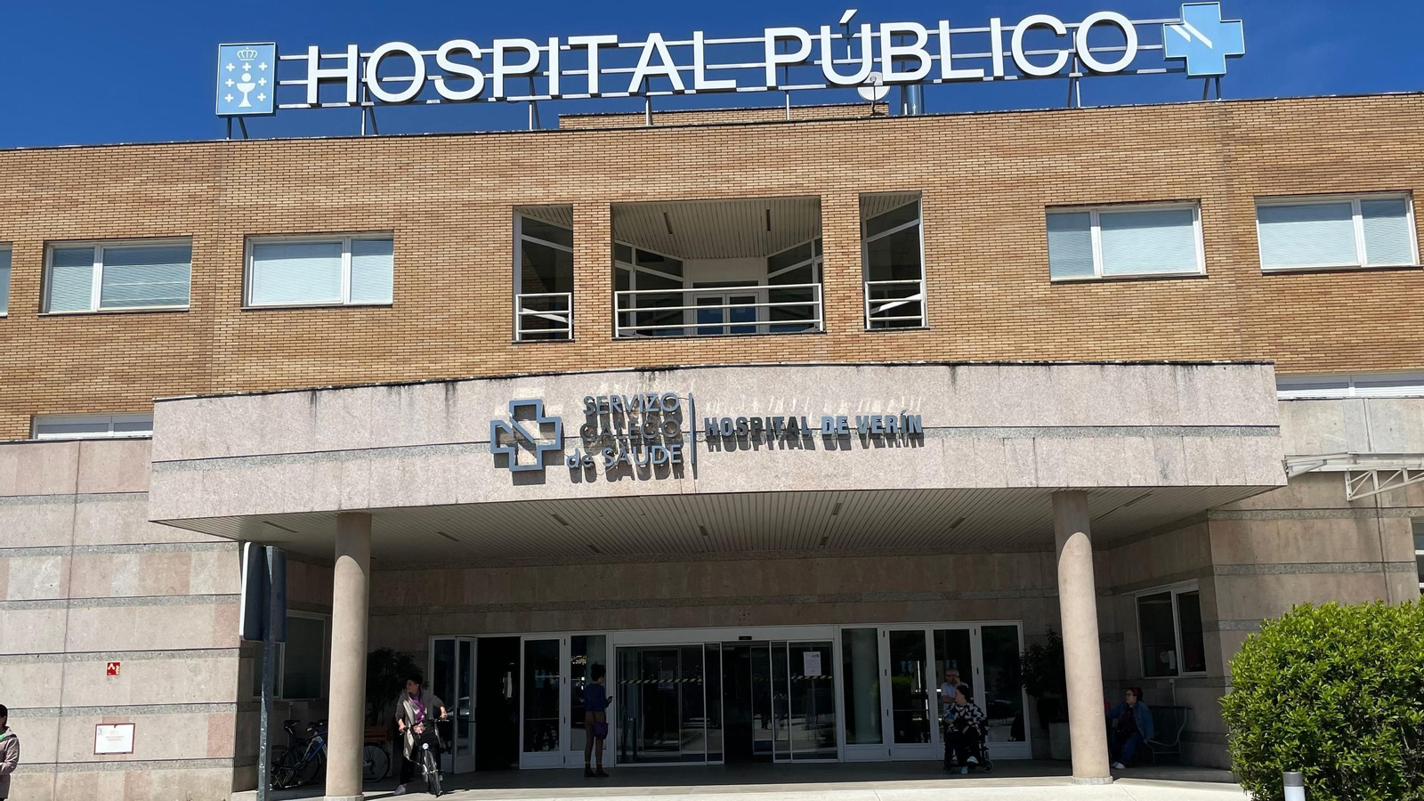 Fachada del Hospital de Verín.