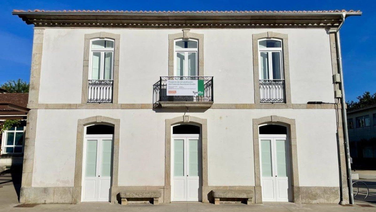 Imagen de la Casa da Teonila tras la reshabilitación llevada a cabo por el Ayuntamiento.