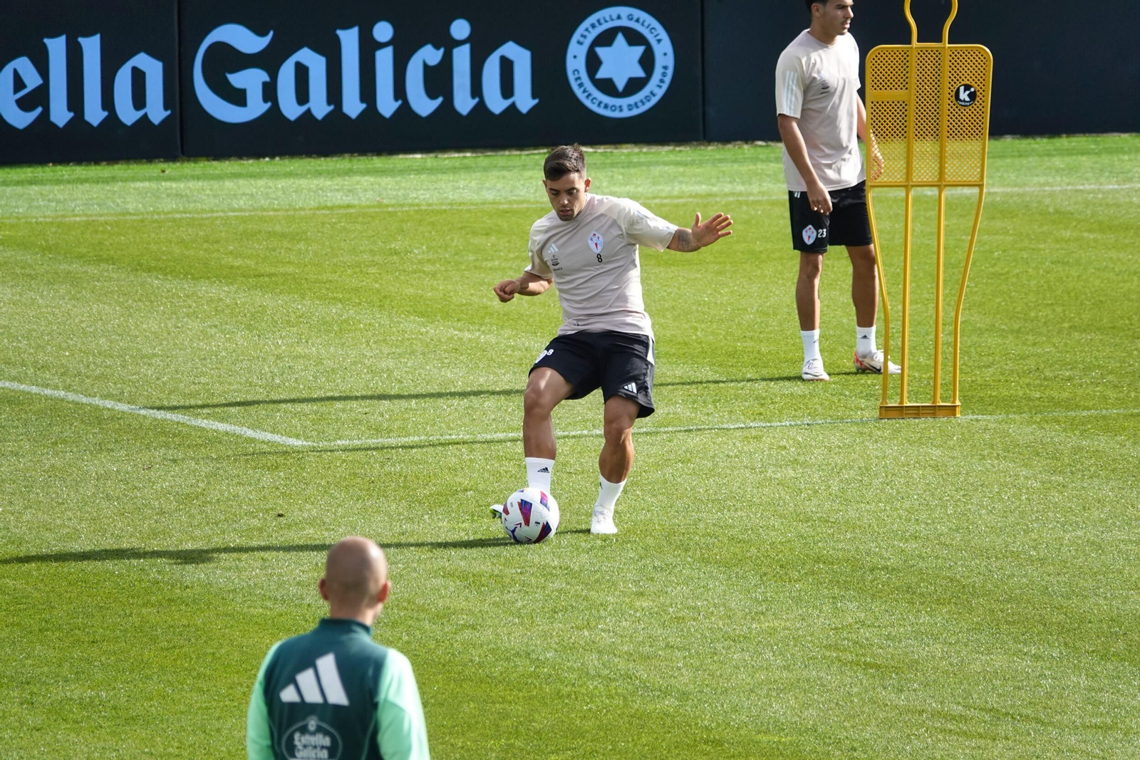 Entrenamiento del Celta en Mos.
