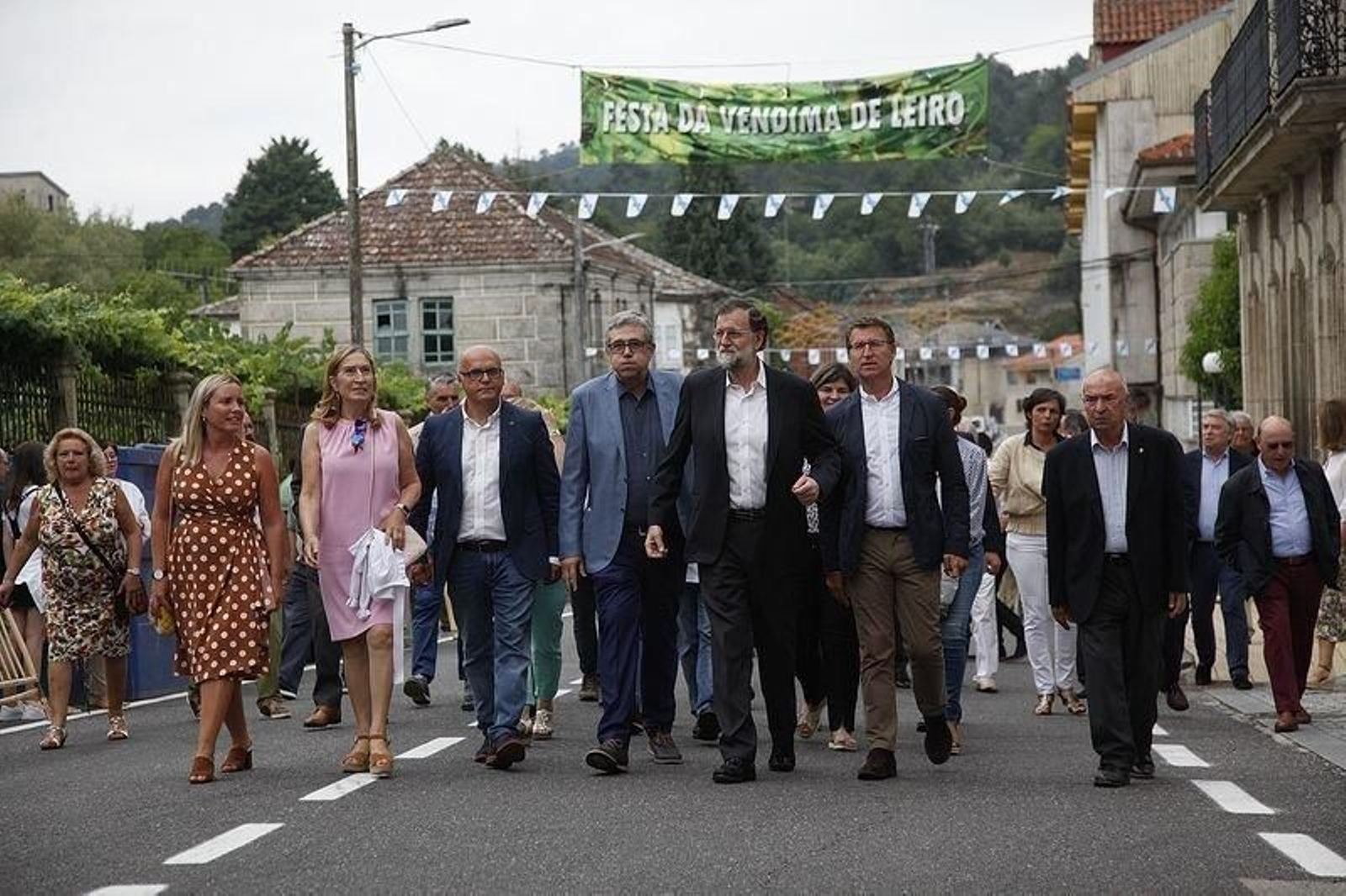 Mariano Rajoy pregonero en la Fiesta de la Vendimia en Leiro