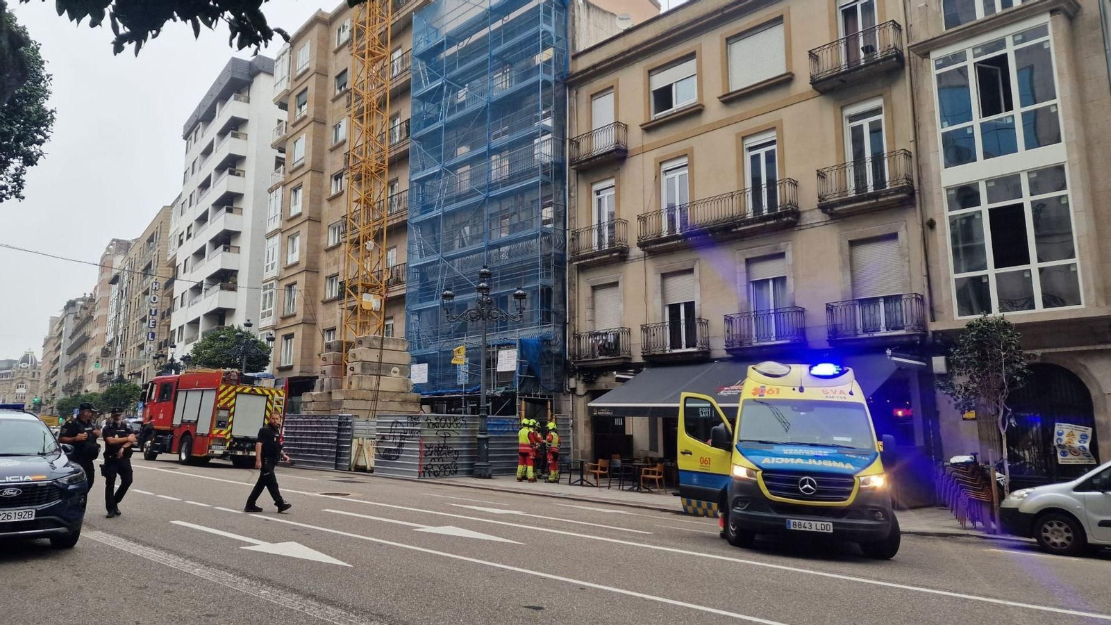 Los servicios de emergencia, en el punto.