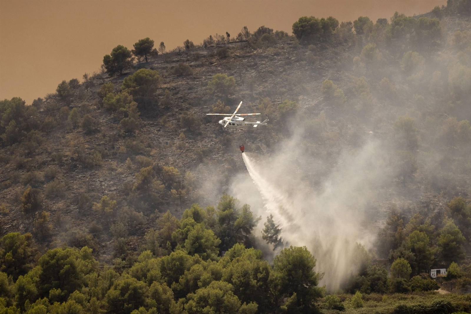 Labores de extinción de incendios