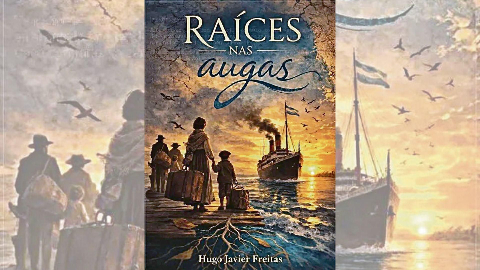 Portada de “Raíces nas augas”, historia de la emigración al Río de la Plata.