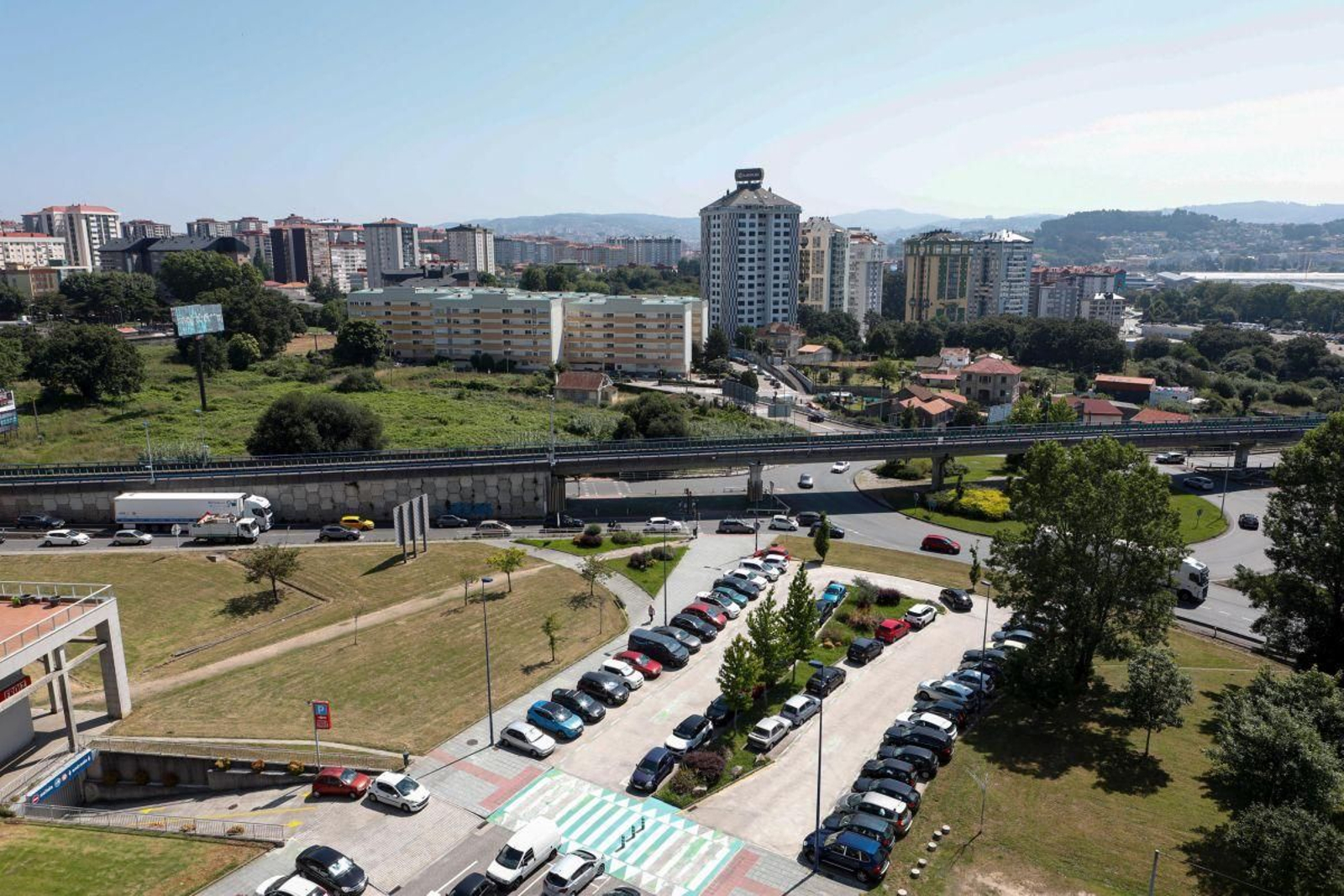 La rotonda conflictiva de salida de la VG-20.