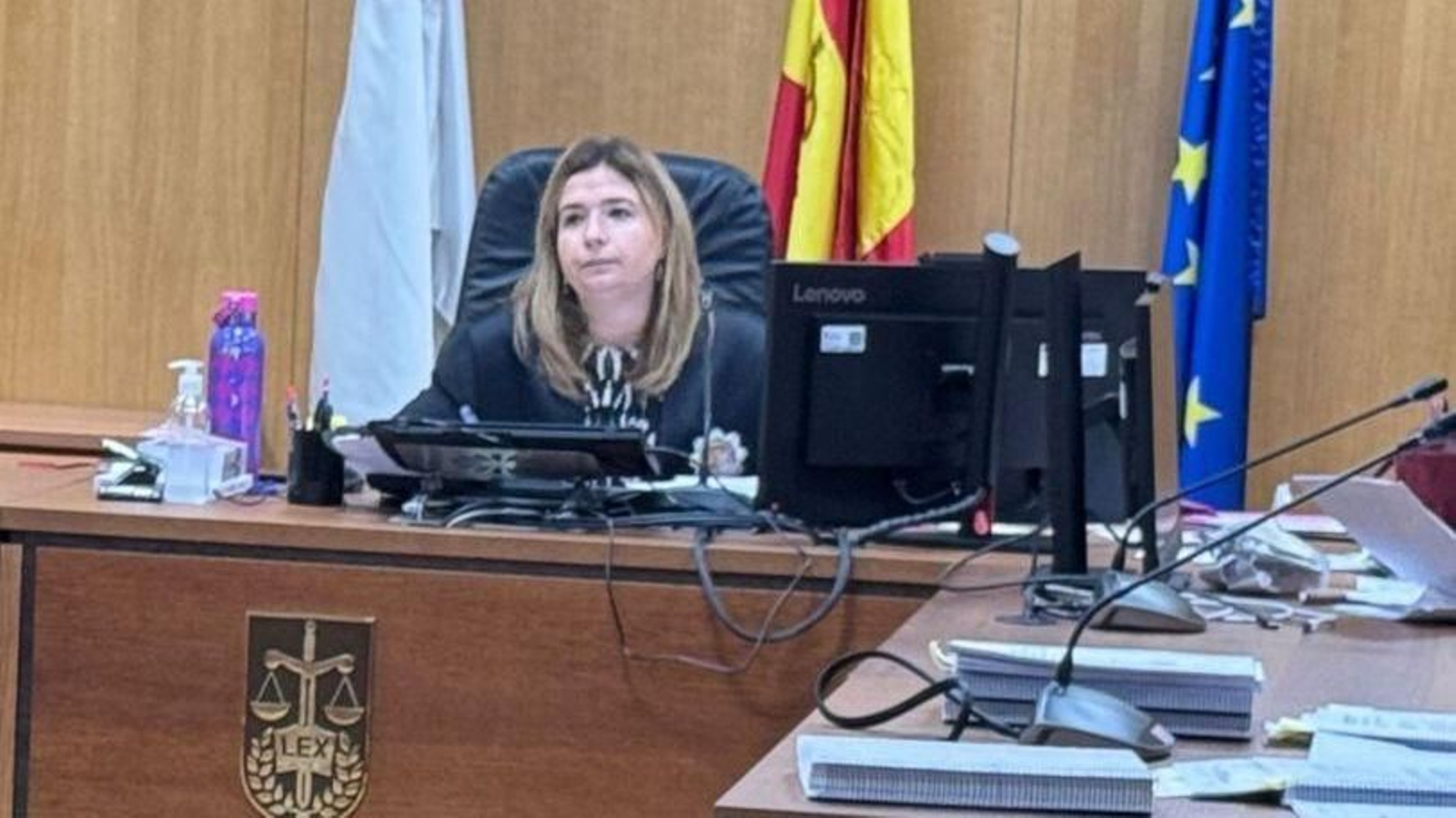 La jueza del Penal 2, Susana Pazos, durante un juicio.