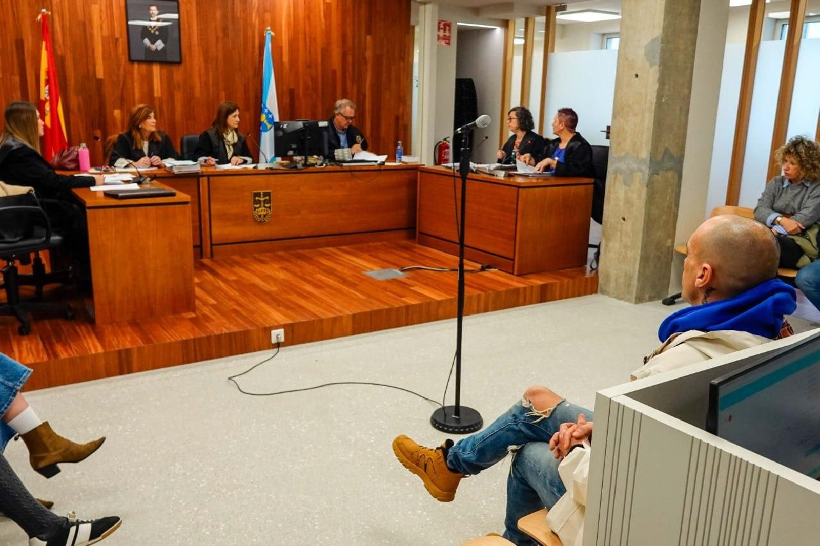 El acusado, en la Audiencia, donde ayer finalizó el juicio