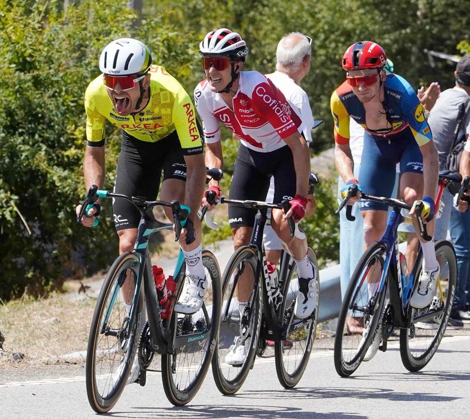 Participantes en la décima etapa de La Vuelta a España.