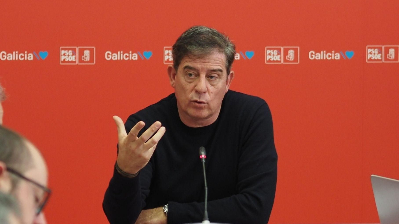 Gómez Besteiro, ayer en Santiago.