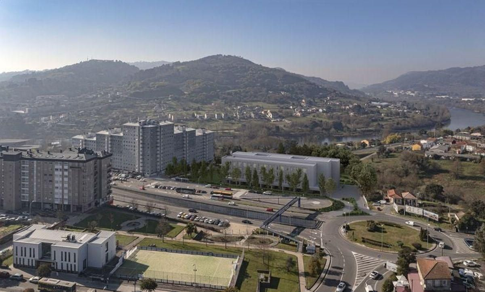 Así quedará emplazada la futura residencia, en la parcela de la antigua estación de autobuses.