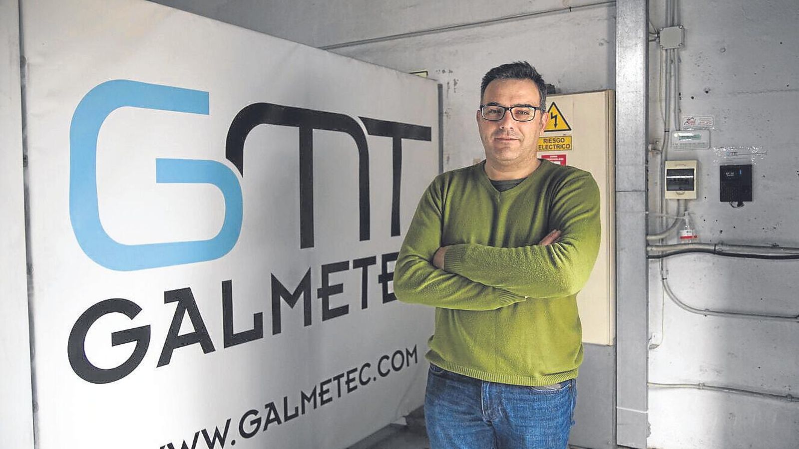 Teo Toucedo es el gerente de Galmetec, de mecanizado de plásticos para la industria.