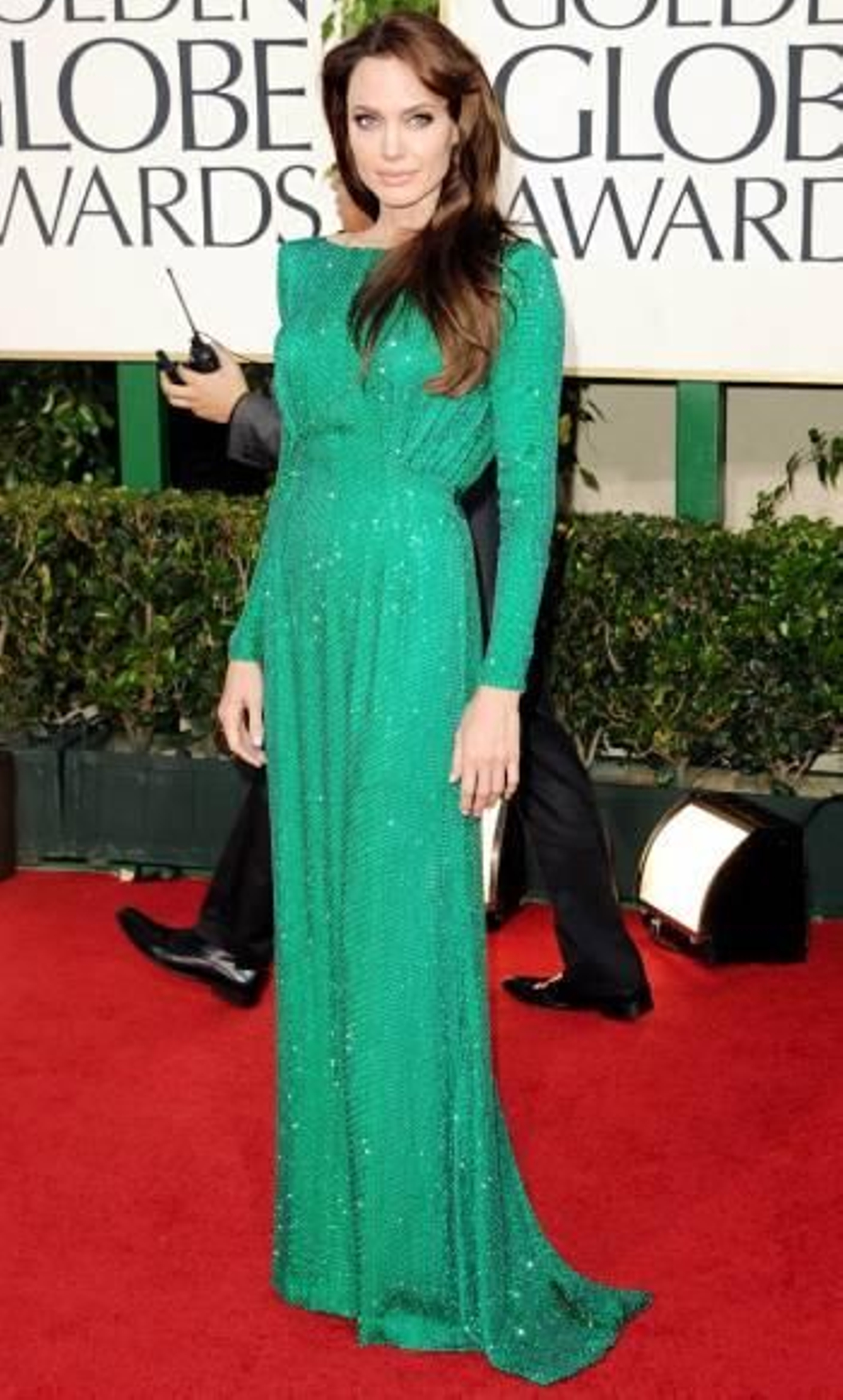 La actriz Angelina Jolie, antes de una entrega de premios.