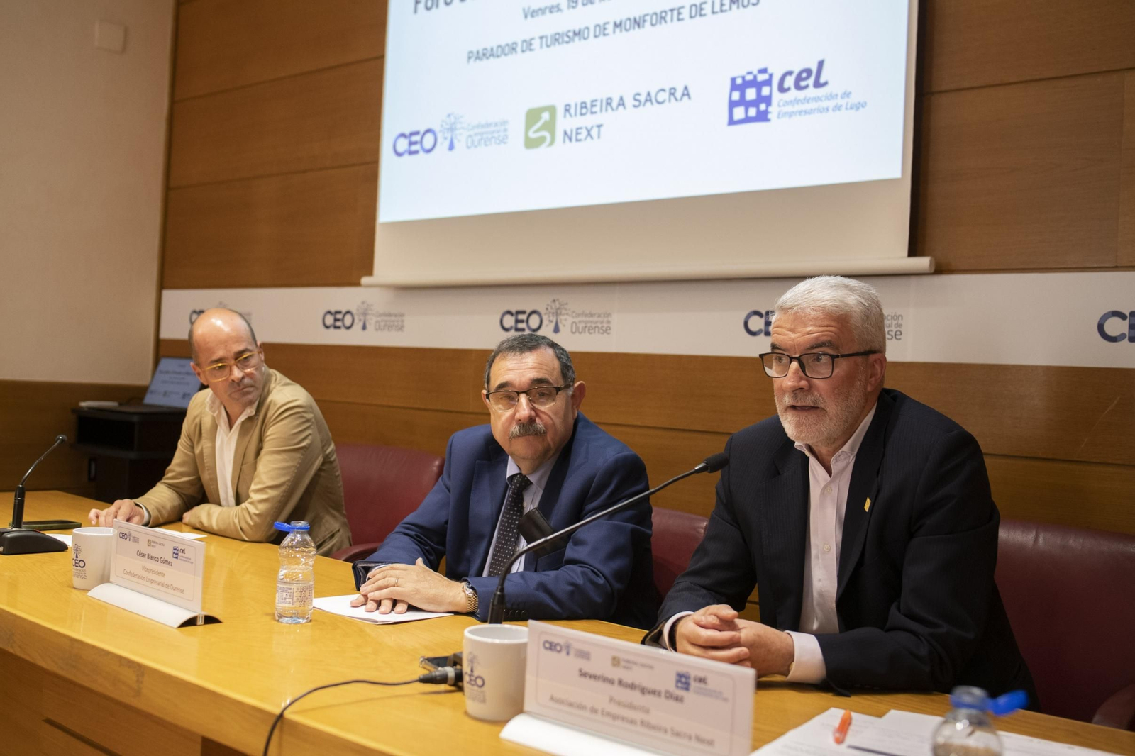 Jaime López, César Blanco y Severino Rodríguez.