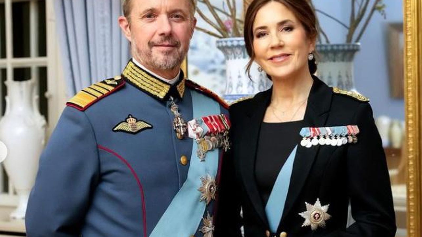 Los reyes Federico y Mary de Dinamarca