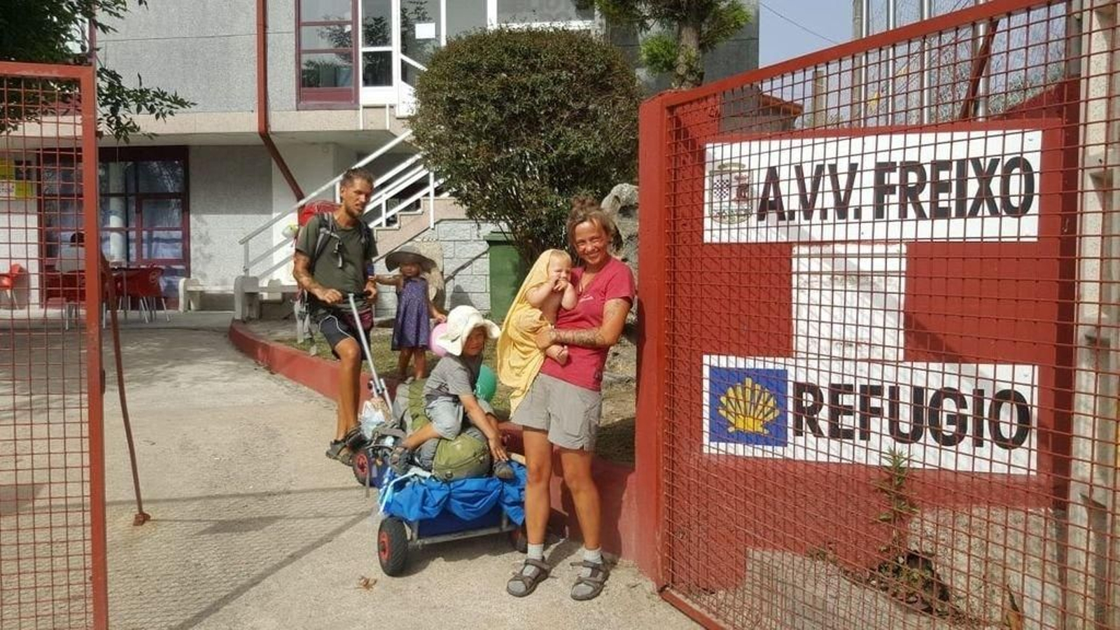 El refugio privado del Freixo, que funciona a la espera del albergue del Berbés.
