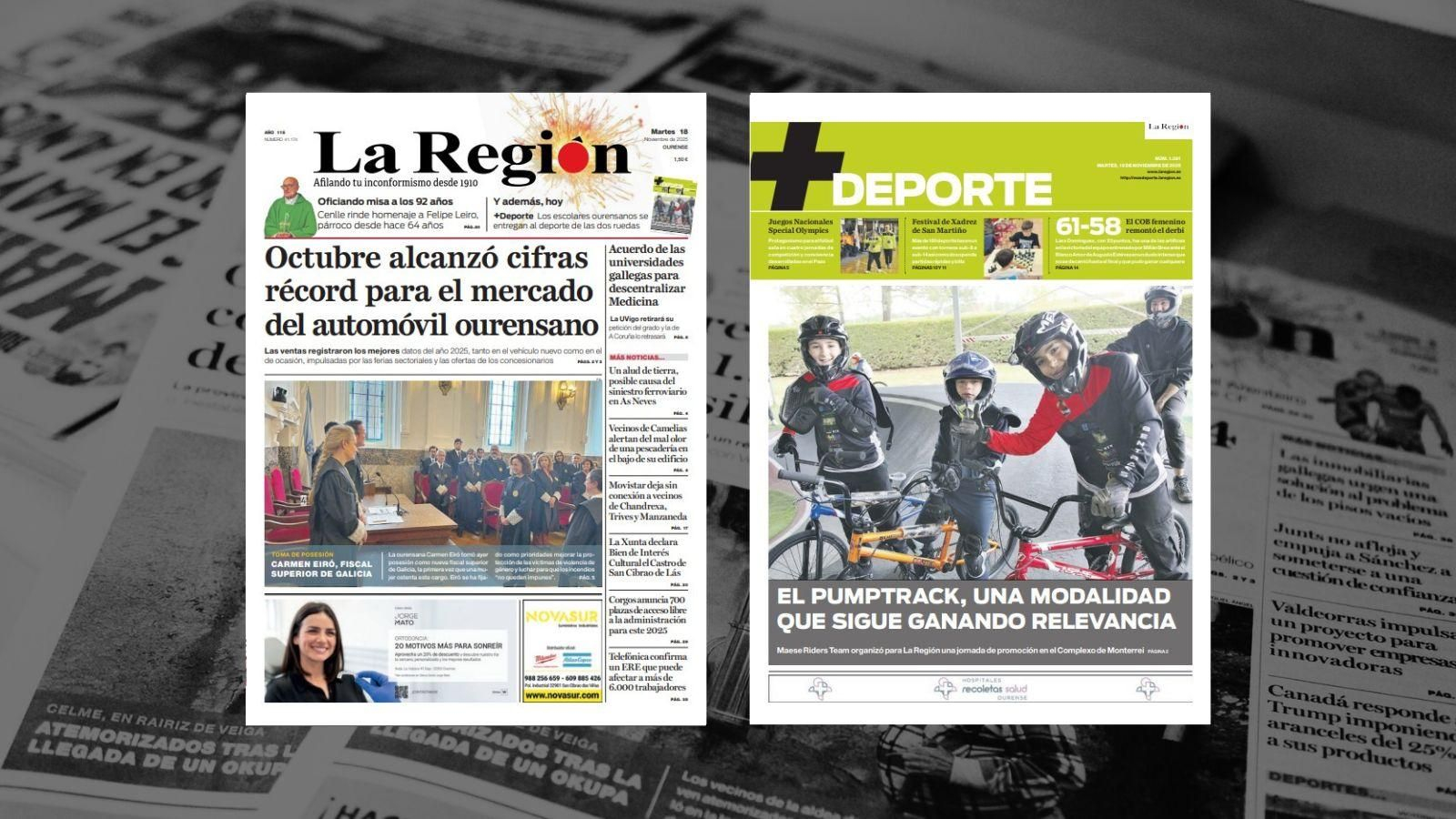 La portada de La Región