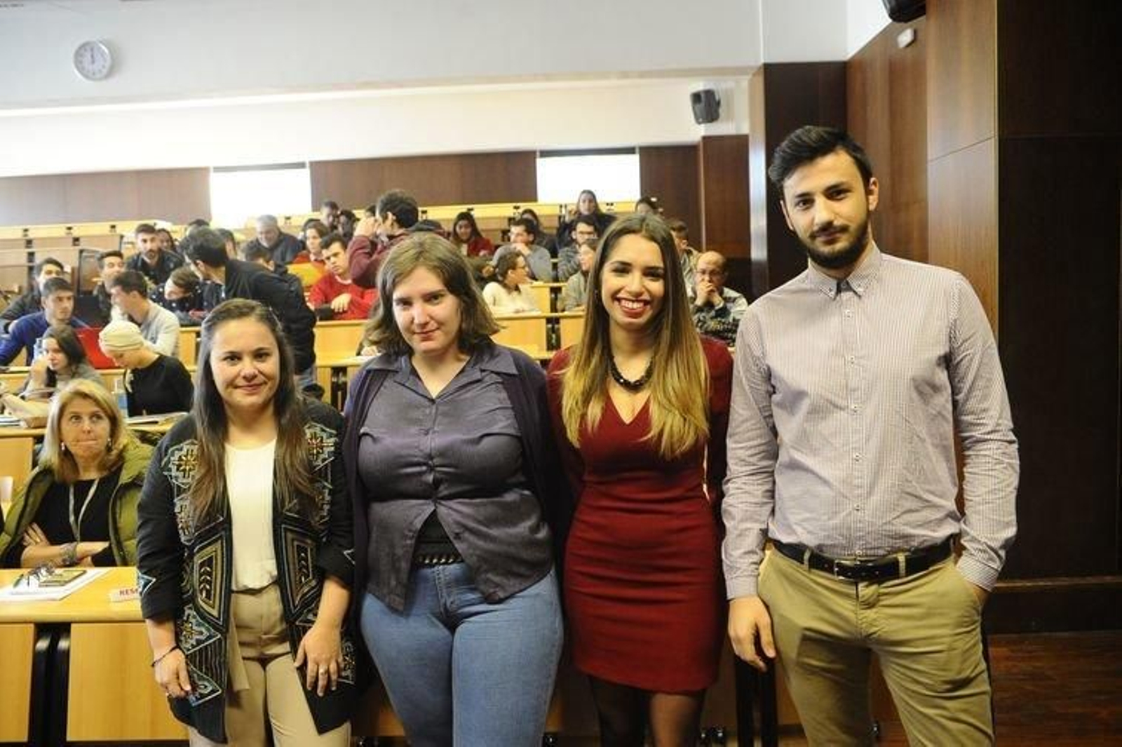 Andrea García,Estefanía Hermida,Sofía Díaz e Iván Míguez.