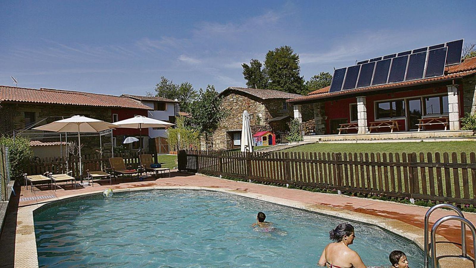 La aldea rural “A Cortiña”, en Pepín.