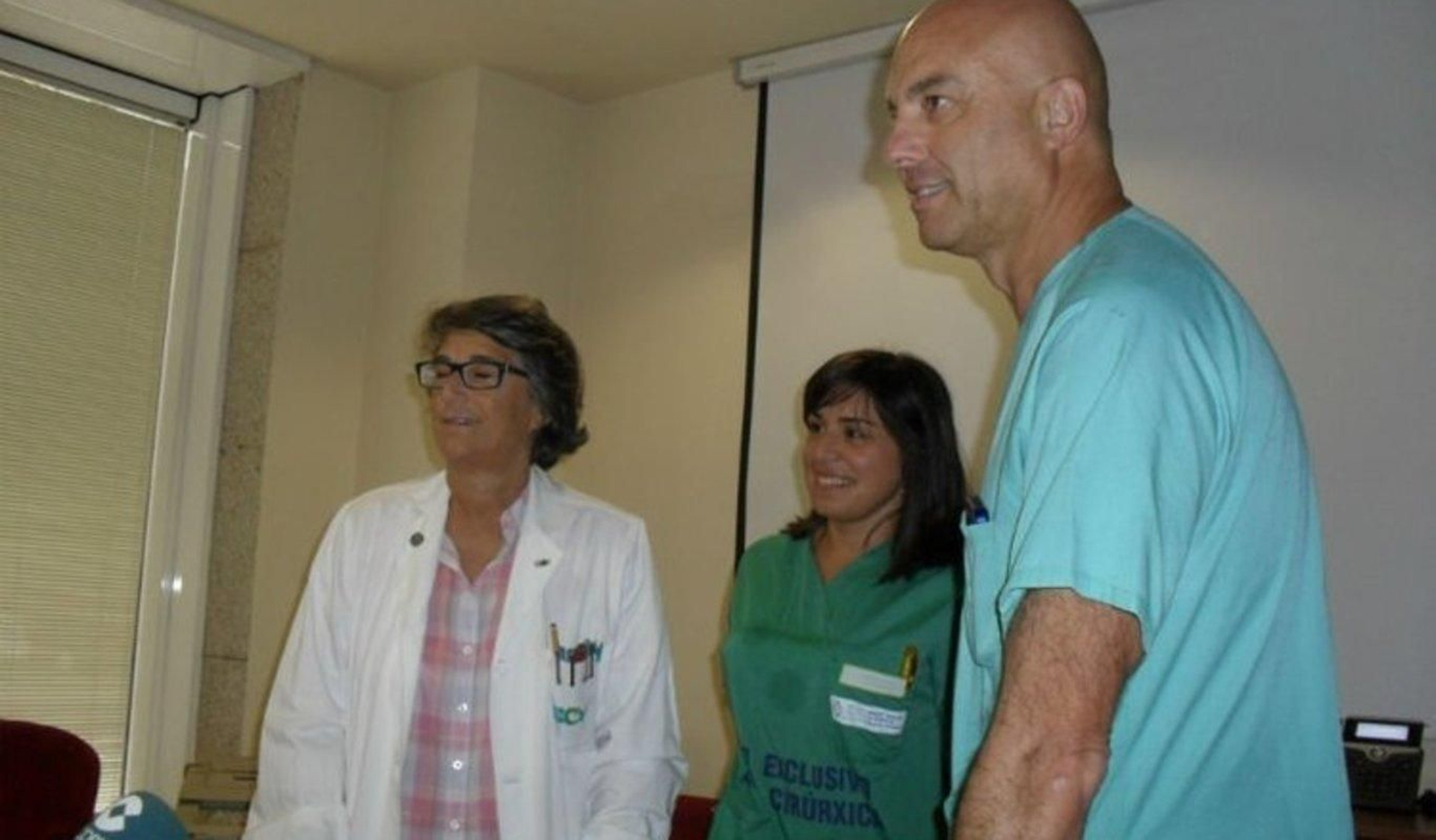 A la izquierda, Guillermina Agulla