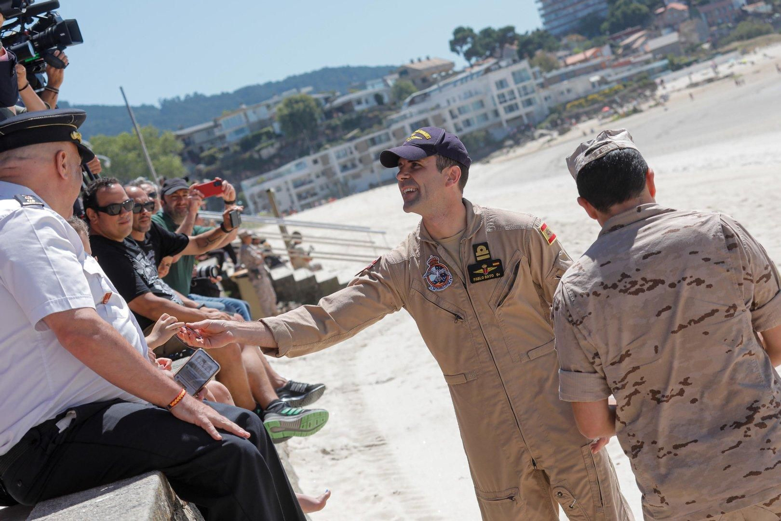 Exhibición flota Dédalo 24 en Samil.