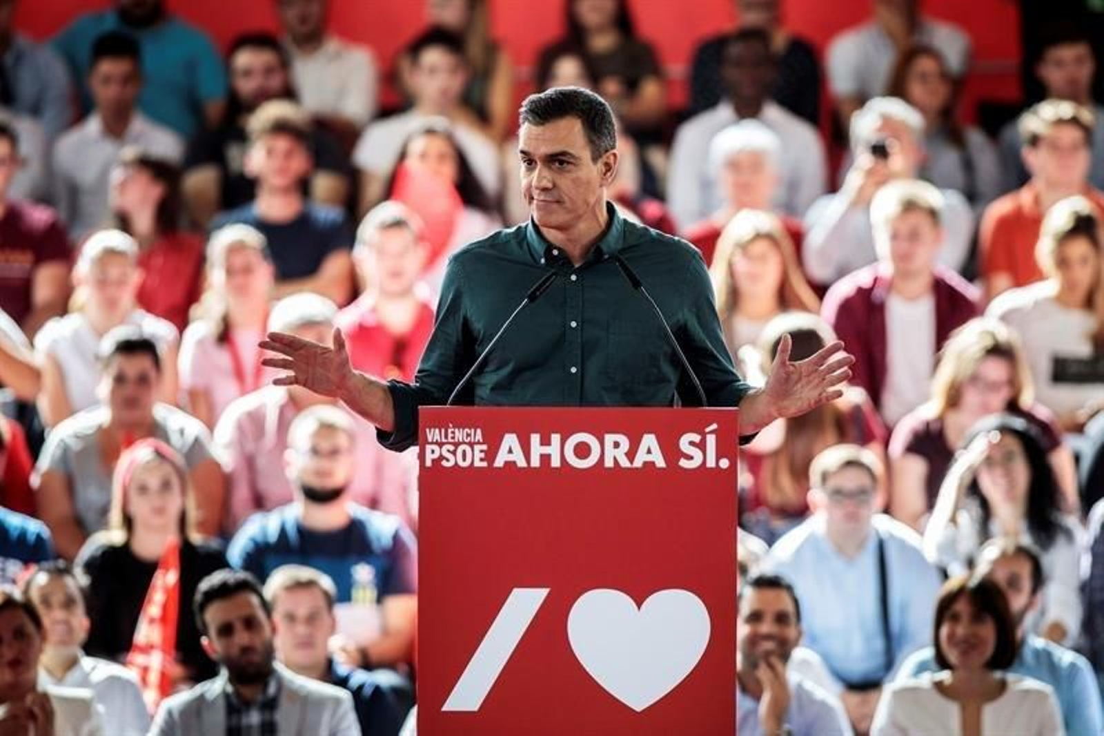 El secretario general del PSOE y presidente del Gobierno en funciones, Pedro Sánchez