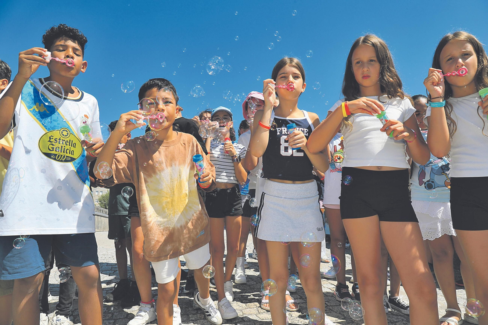 Participantes del Campamento Urbano de Amencer.