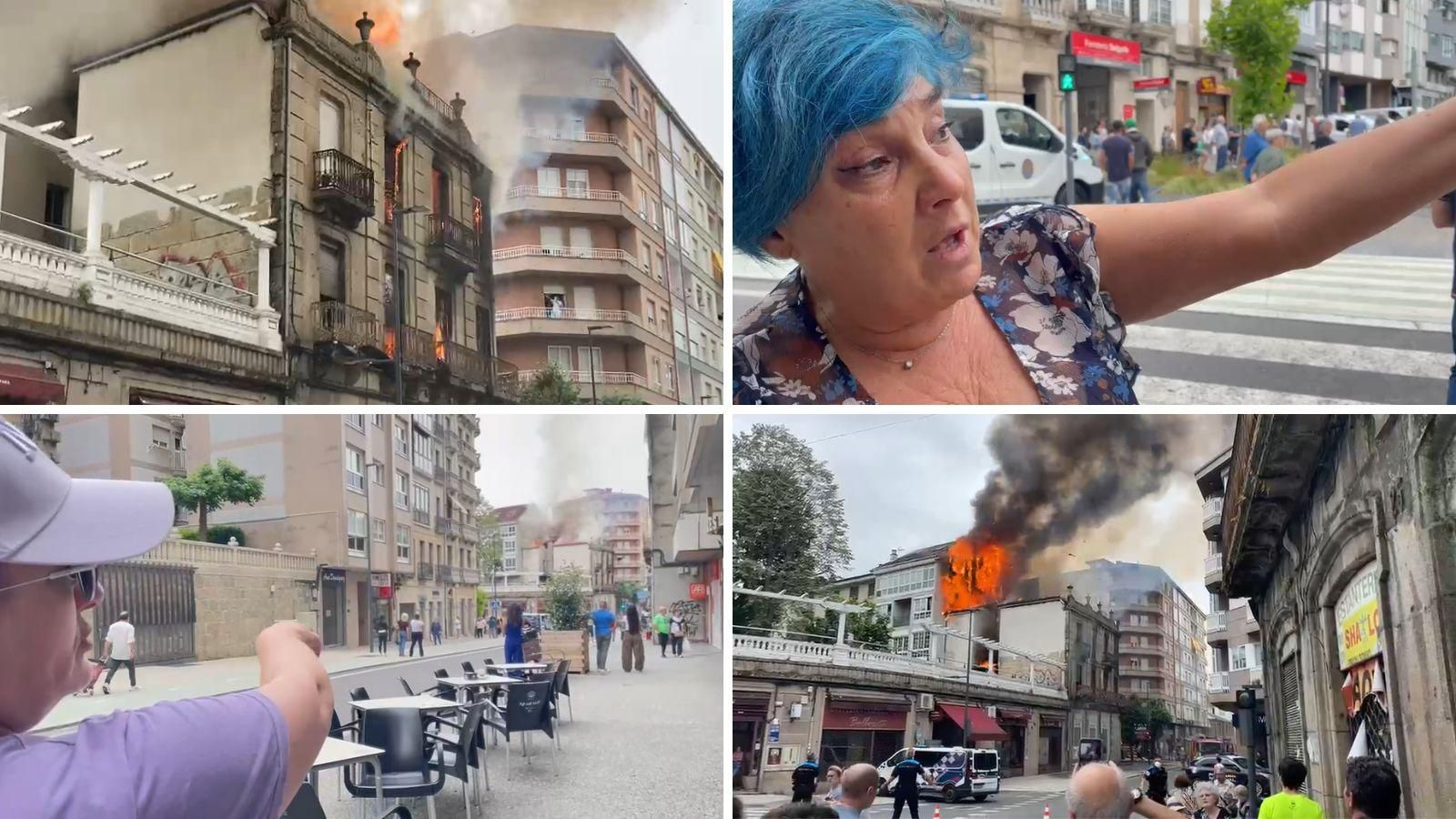 Vecinos describen momentos de gran tensión, con explosiones en el interior y una rápida propagación de las llamas en cuestión de minutos.