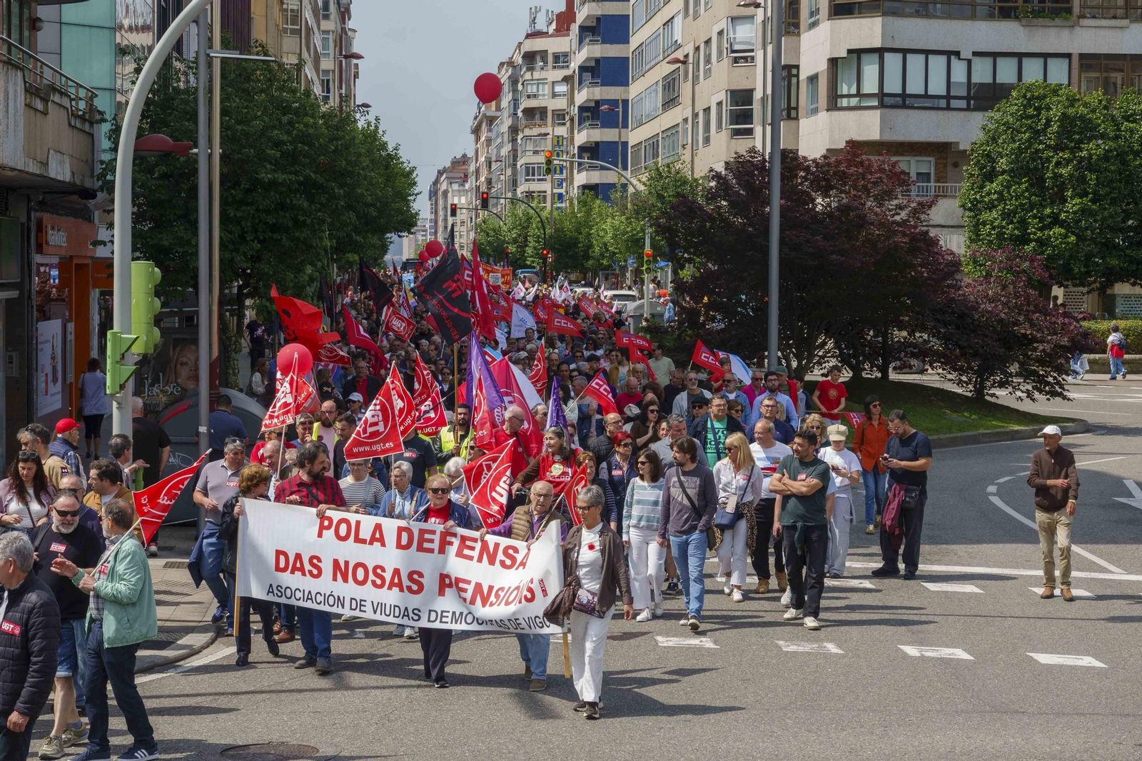 Galería | Jornada de reivindicaciones por el Día del Trabajador en Vigo