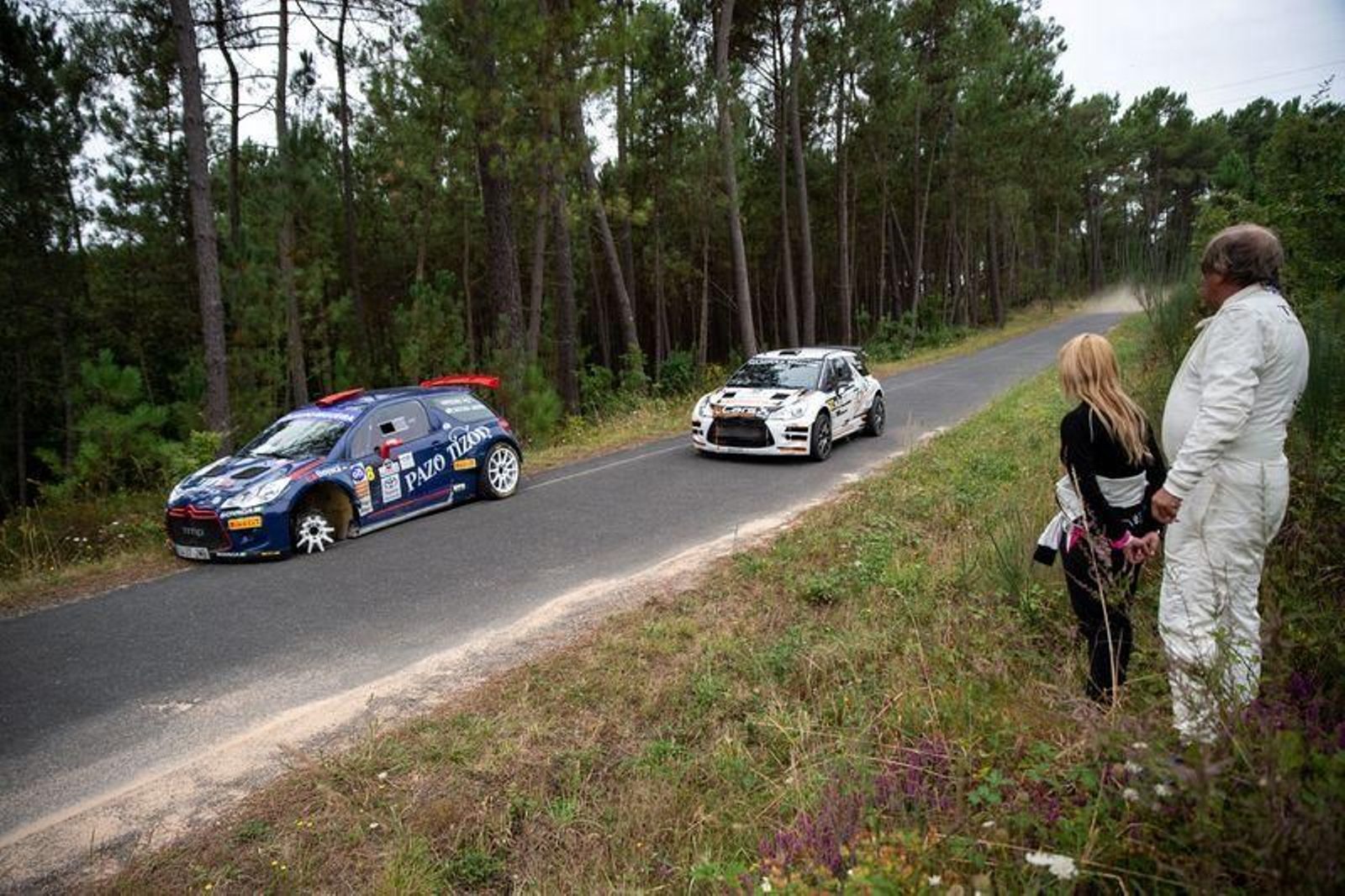 Sesión matinal de la segunda jornada del Rally do Lacón (ÓSCAR PINAL)