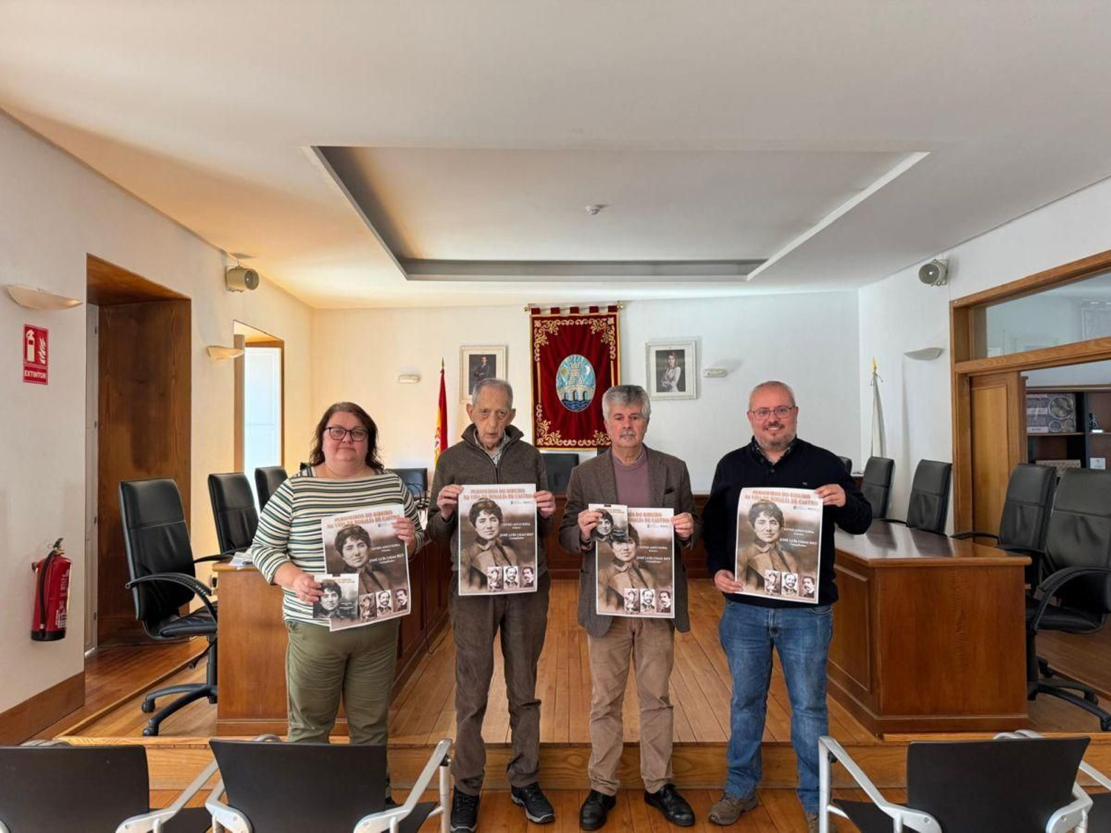 Yolanda Gómez, Chao Rey, Xan Leira e César Fernández.