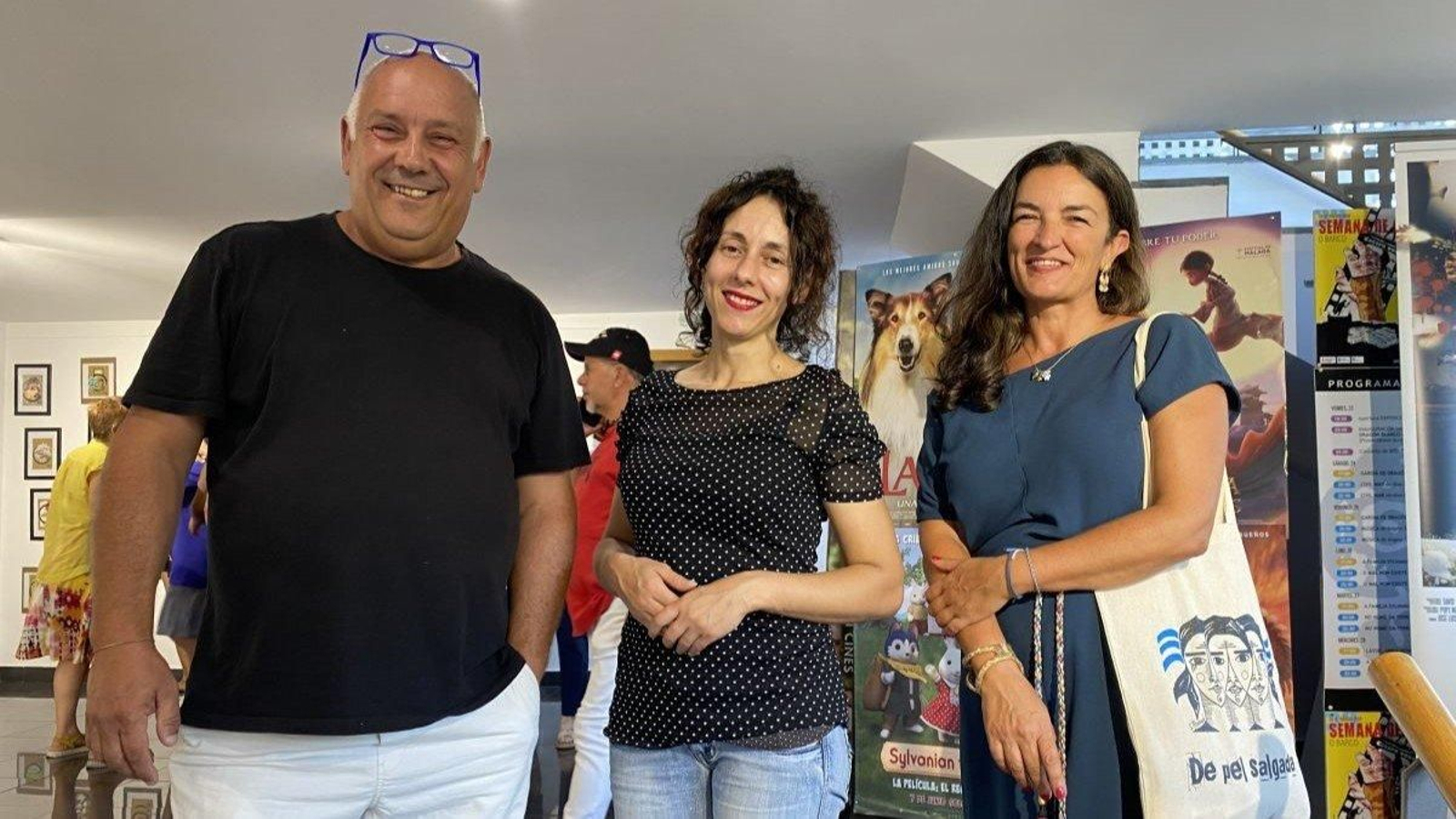 Presentación de las exposiciones en el Teatro Lauro Olmo.