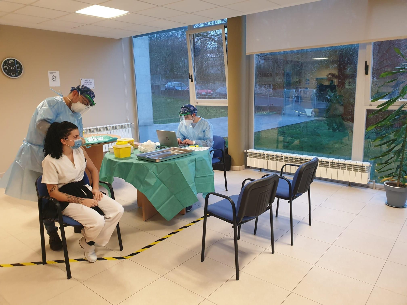 Jornada de vacunación en la residencia Luces do SIl.