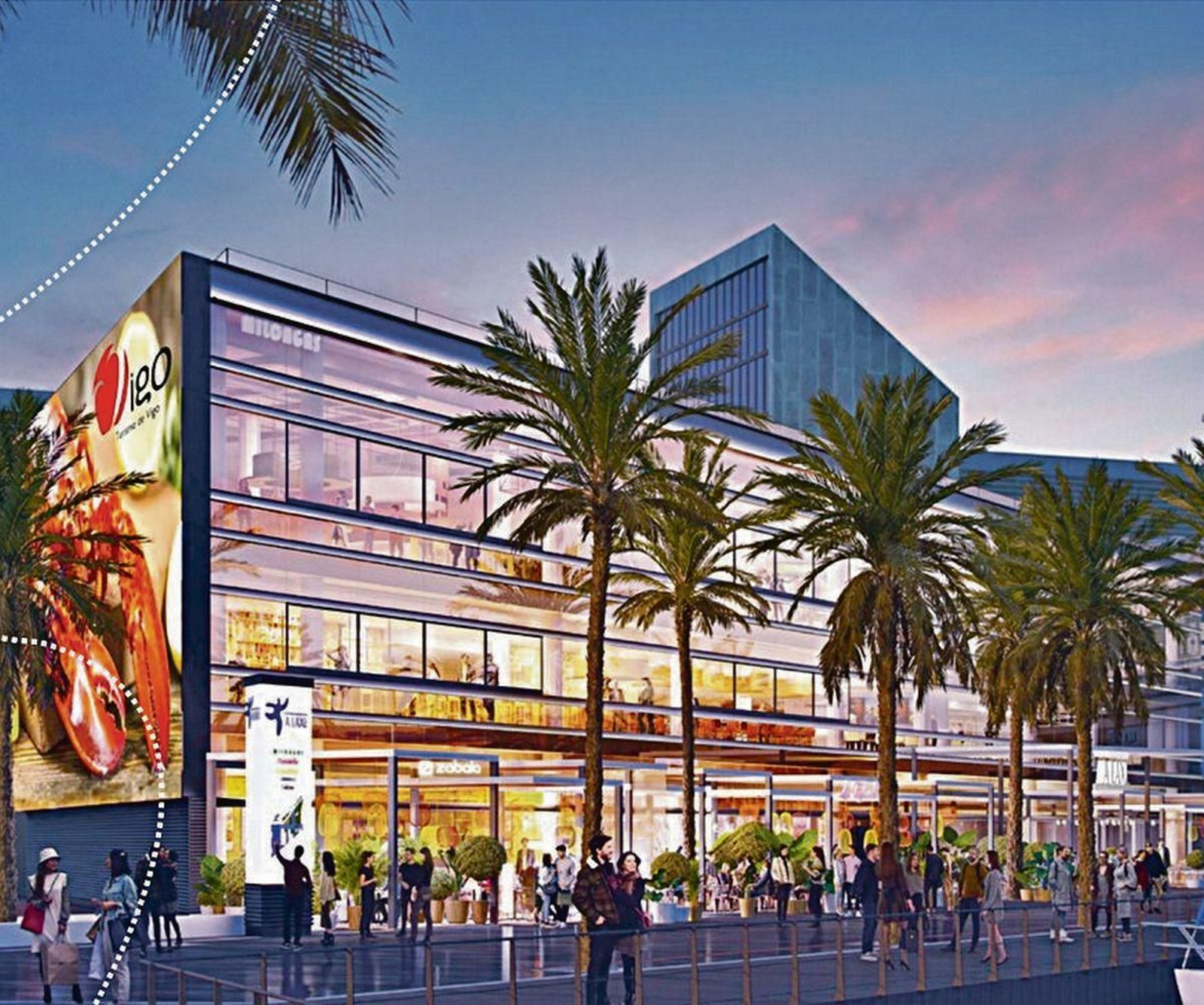 Una infografía de A Laxe tras la reforma.