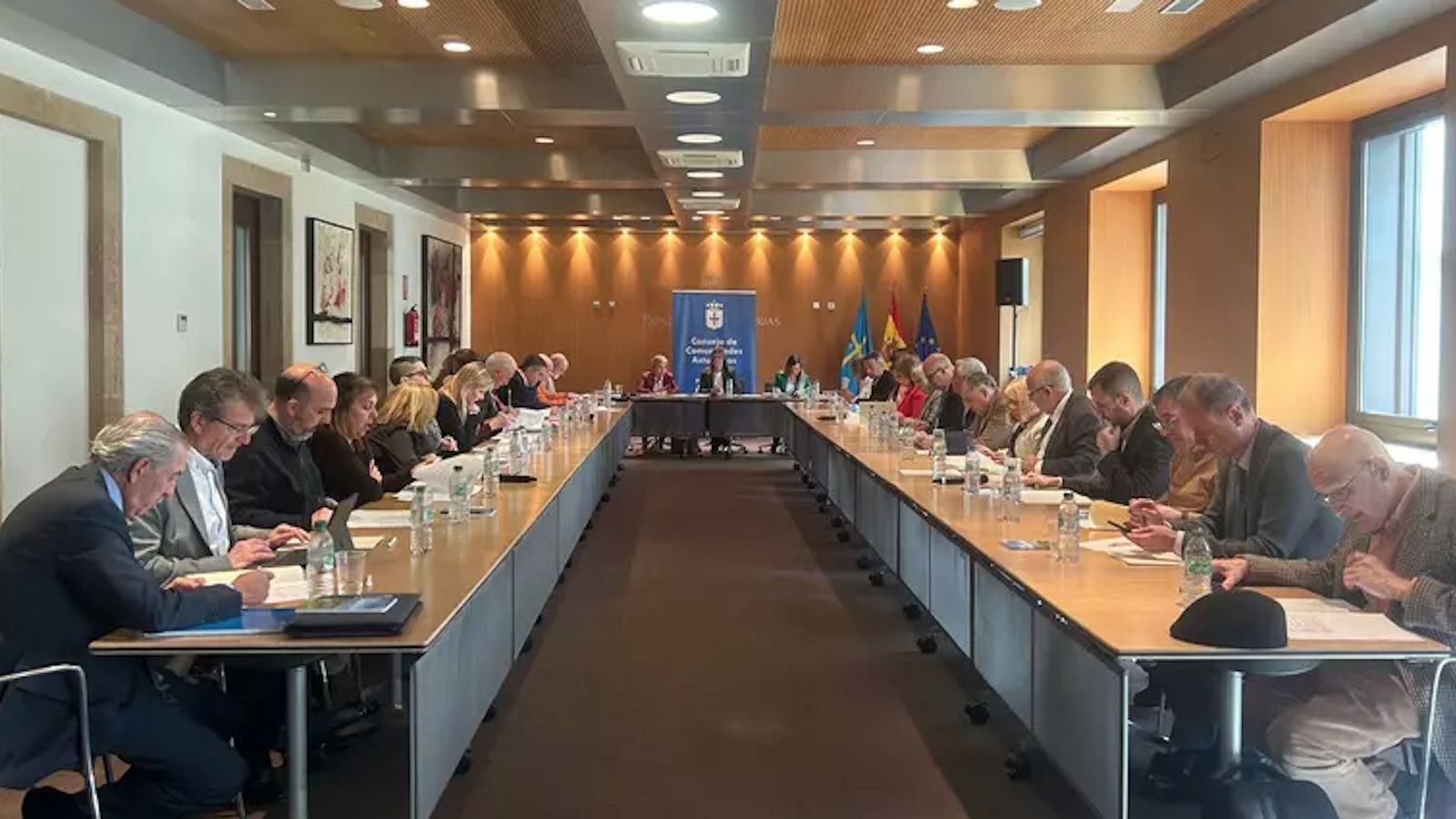 Asistentes al último Pleno del Consejo de Comunidades Asturianas