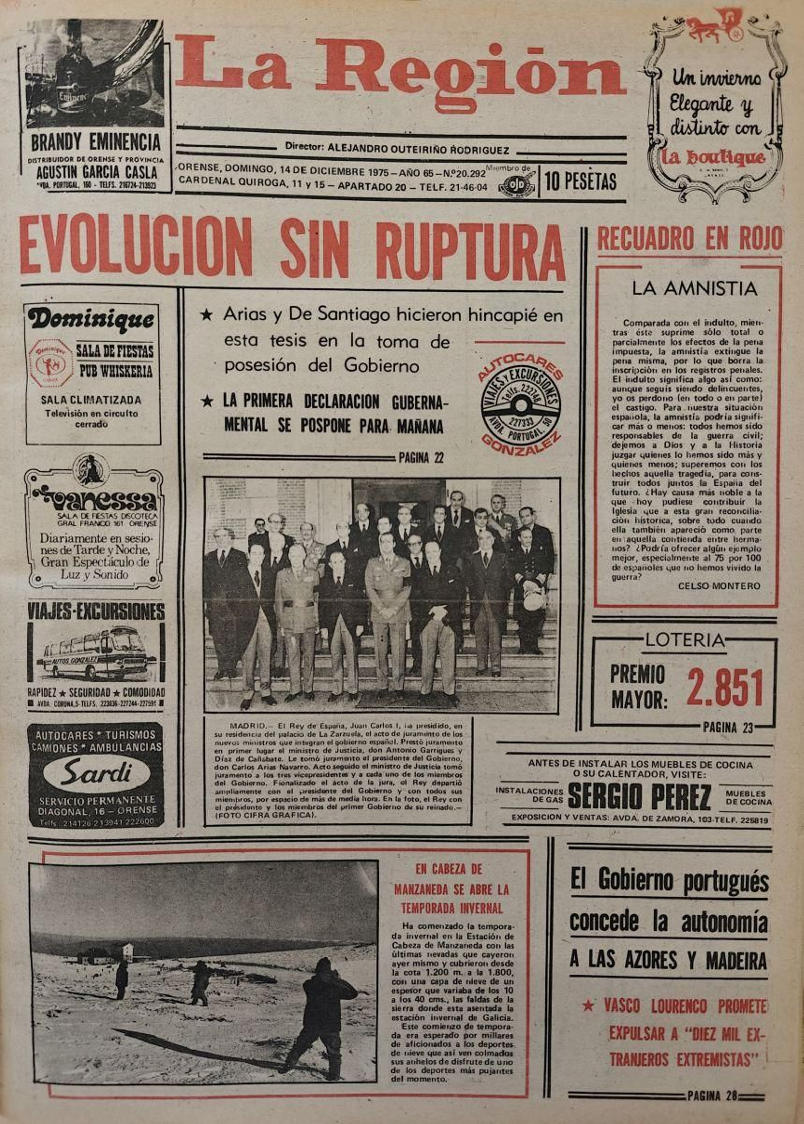 La primera 14 de diciembre 1975