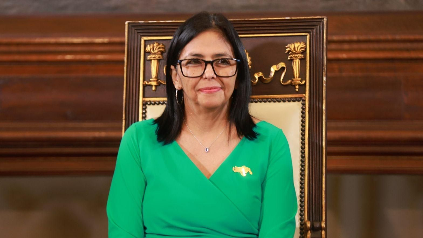 Delcy Rodríguez, la sustituta de Maduro en Venezuela.