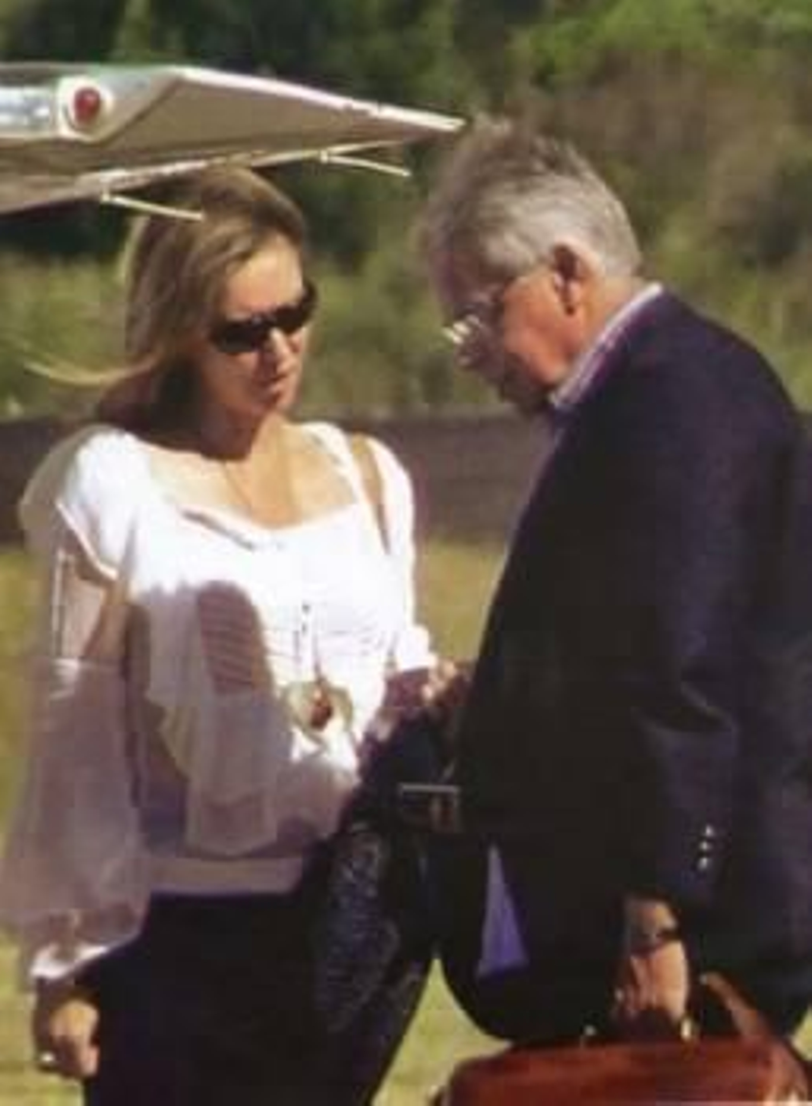 María del Mar García Vaquero y Felipe González.