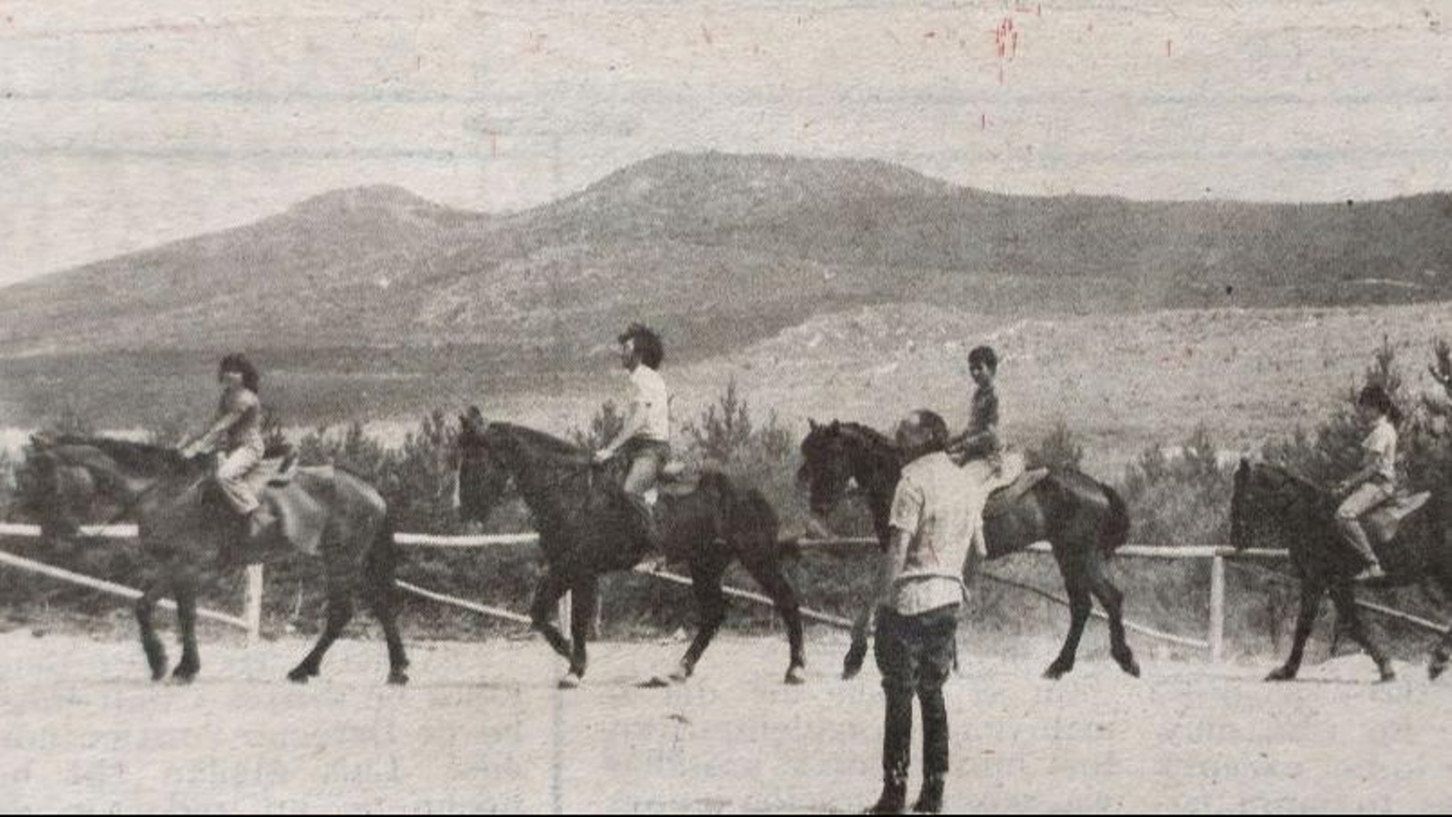 Cursillo de equitación en Manzaneda.