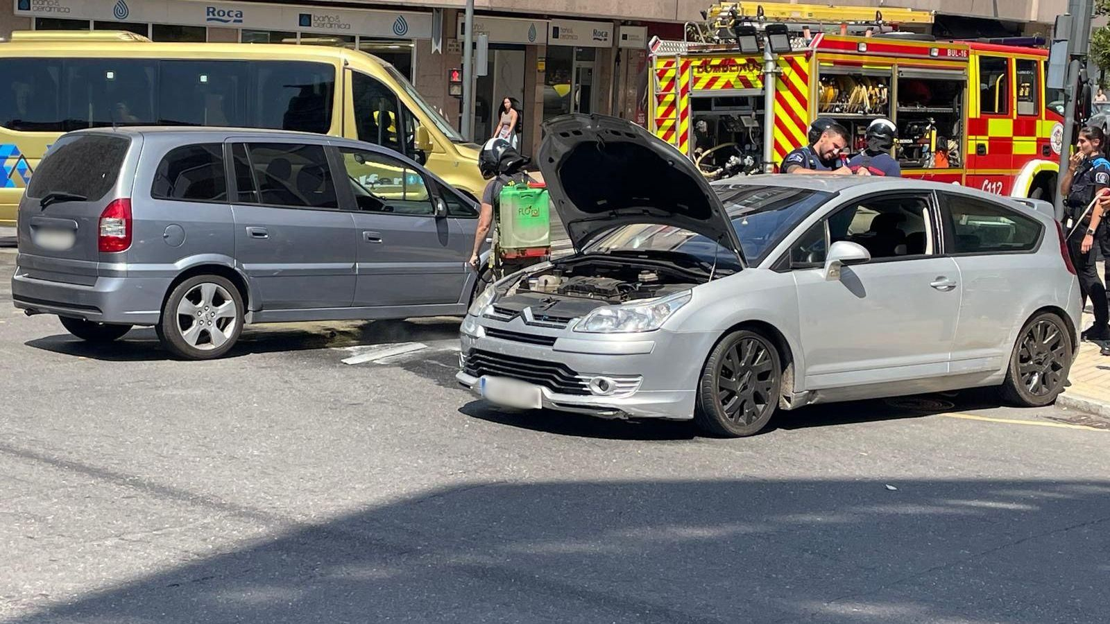 Imagen del accidente de tráfico en Ourense