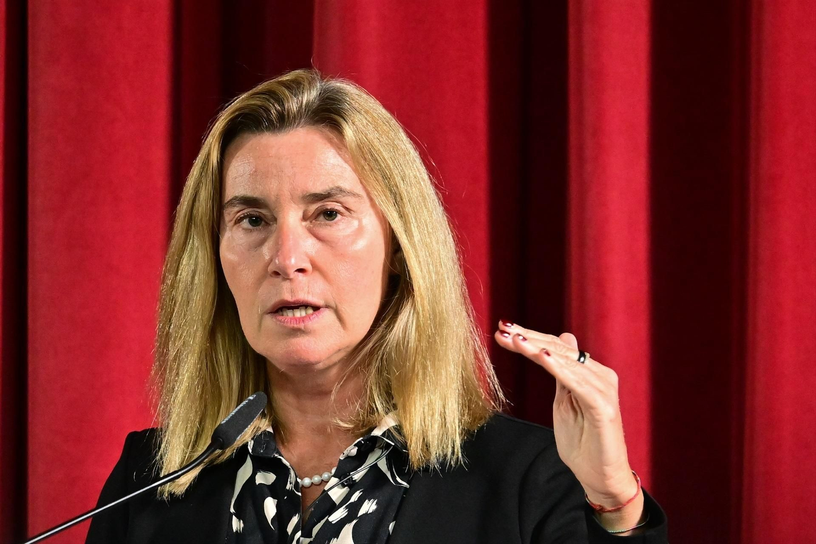 Federica Mogherini, ex alta representante de la UE para asuntos exteriores