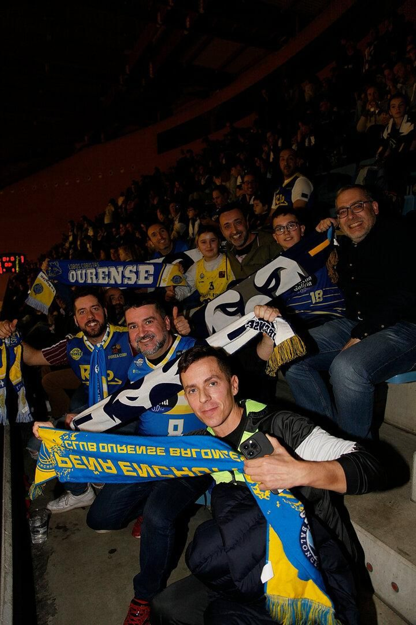 Pese a la gran entrada de seguidores del Obradoiro, los ourensanos se hicieron notar.