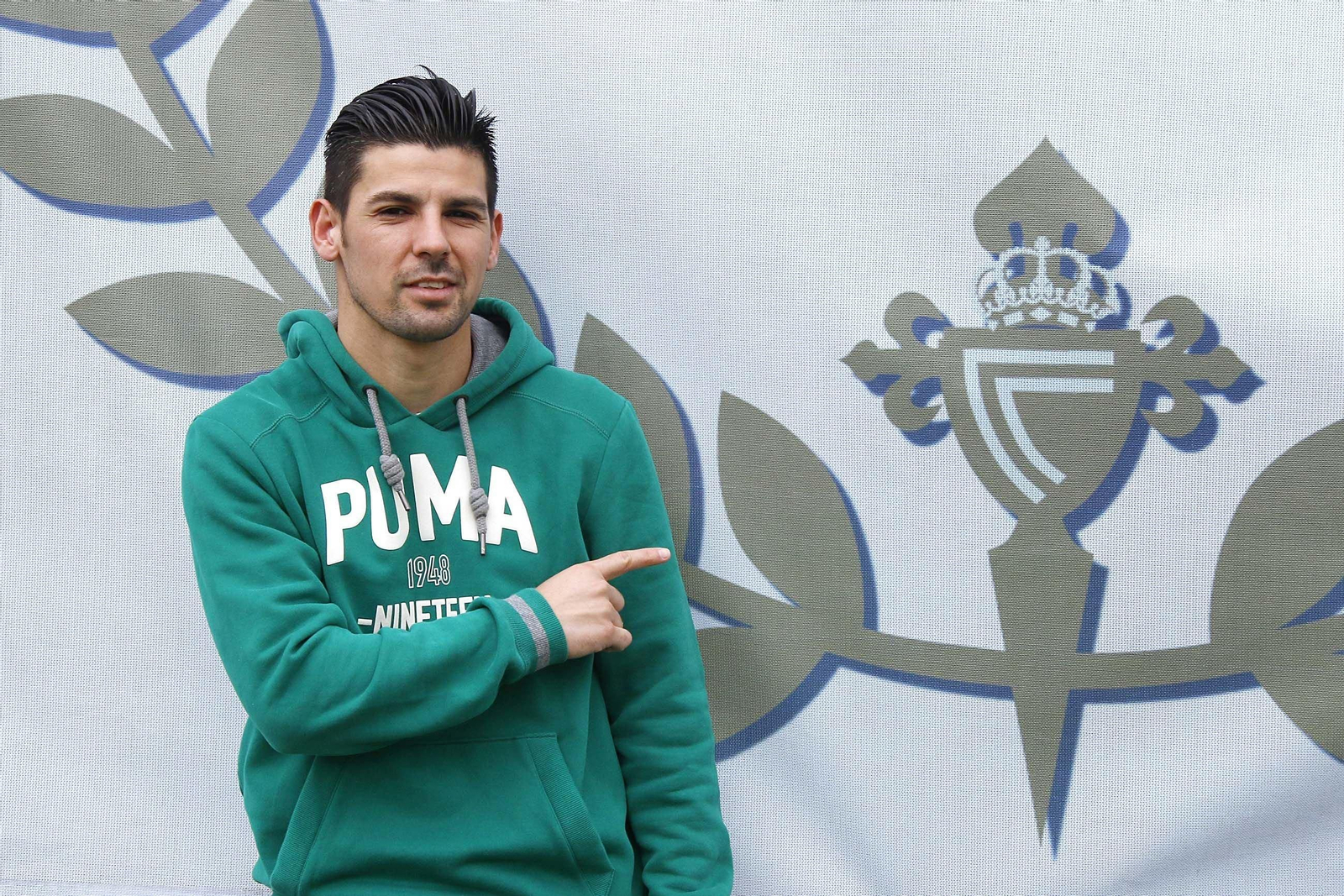 Nolito, ayer, en A Madroa, en la entrevista a Atlántico. // JV Landín