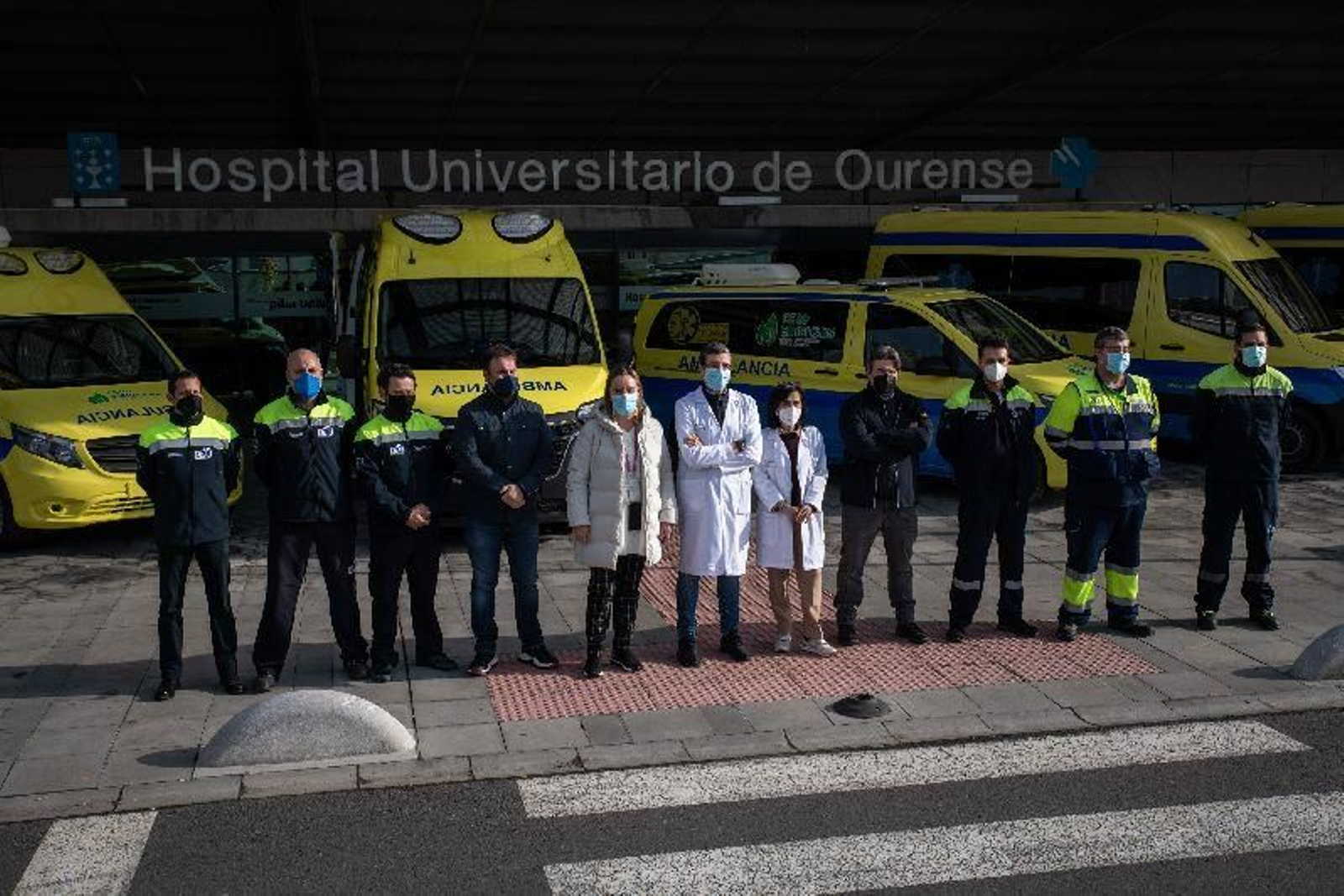 Nuevas ambulancias eléctricas y unidades medicalizadas del Área Sanitaria de Ourense, Verín y O Barco.