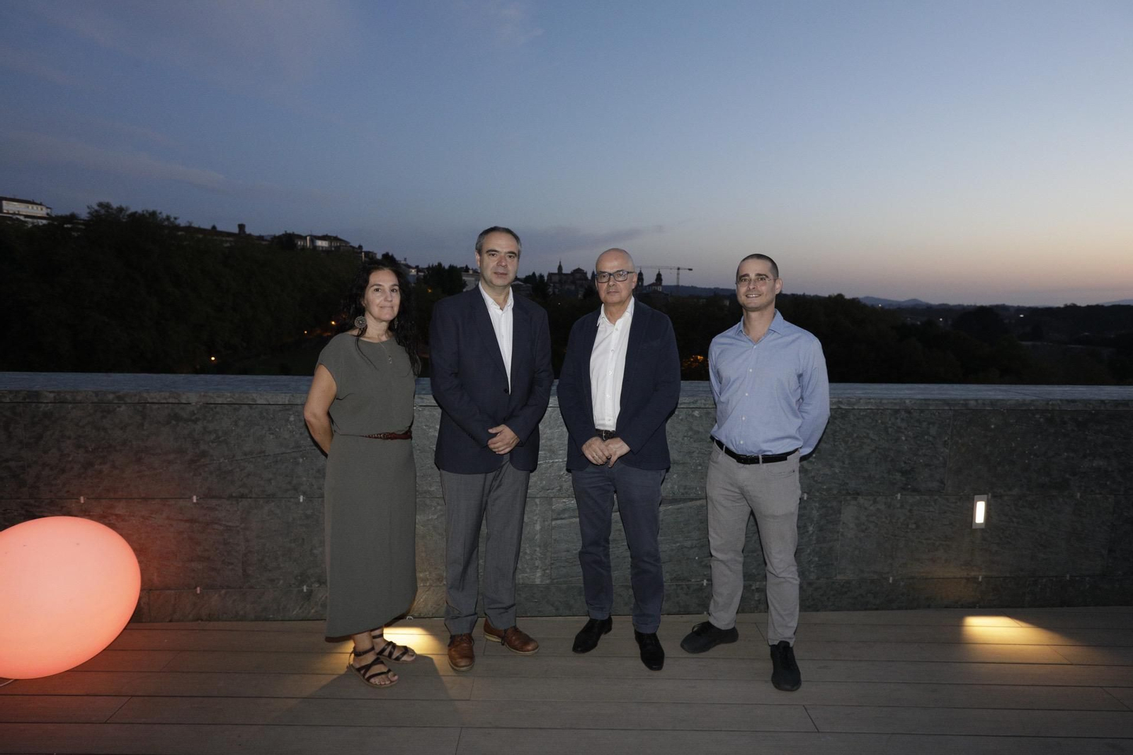 Daniel Hermosilla en el acto en Santiago