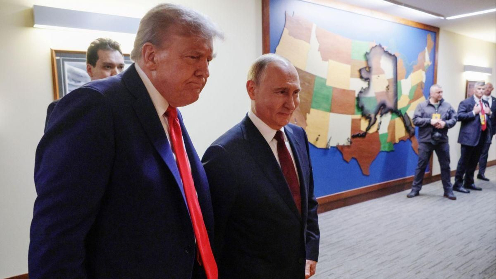 Trump y Putin durante su encuentro en Alaska el 15 de agosto de 2025.