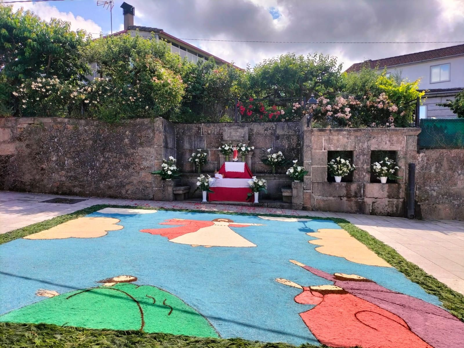 Representación de la Ascensión en el Corpus de Vilardevós.