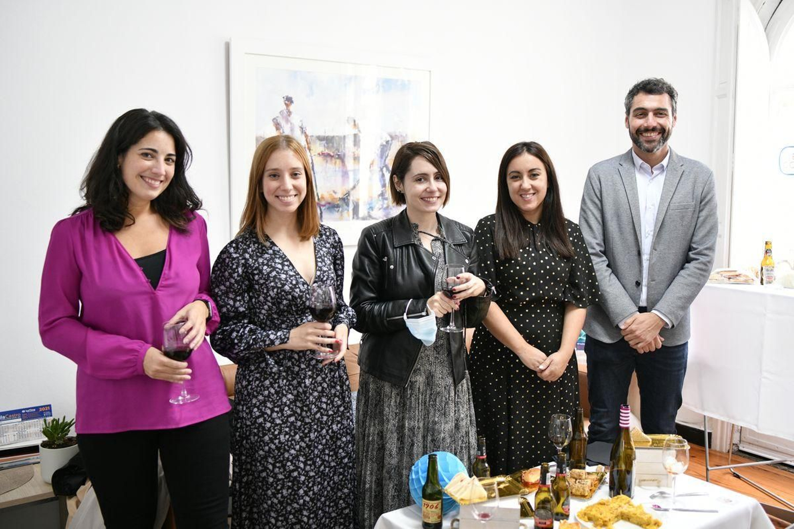 Enri, Helenca, Rosa, Silvia y David.