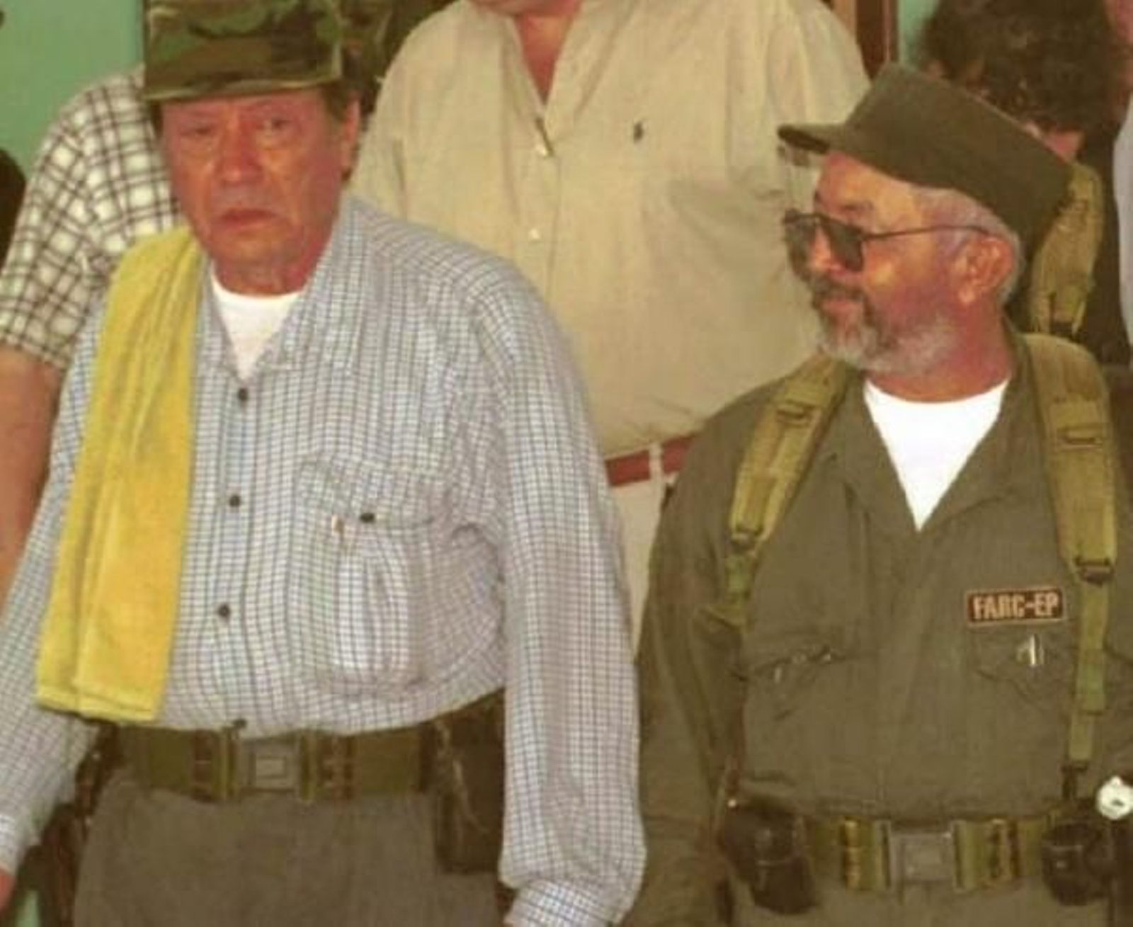 Manuel Marulanda Vélez, 'Tirofijo', junto al abatido líder guerrillero Raúl Reyes   (Foto: EFE)