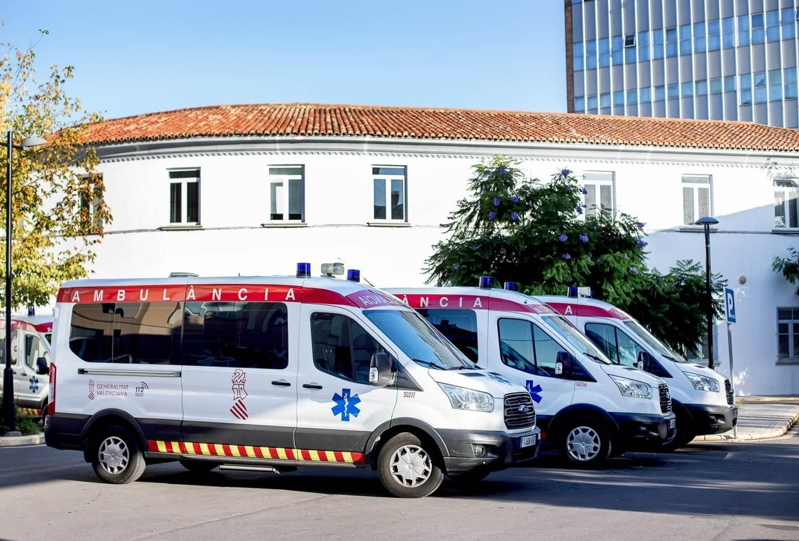 Ambulancias en Valencia.