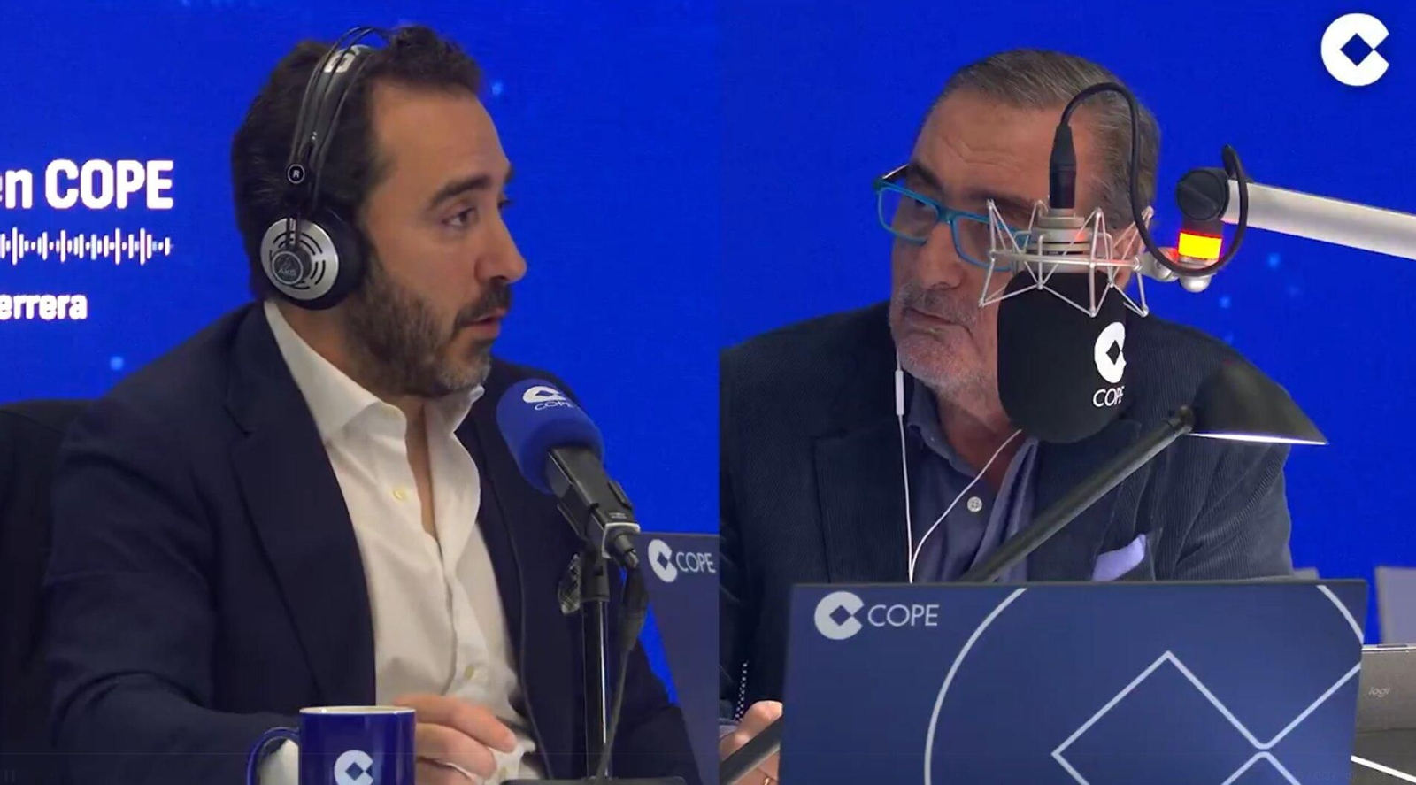 Carlos Herrera entrevistó a Aldama para la Cadena COPE.